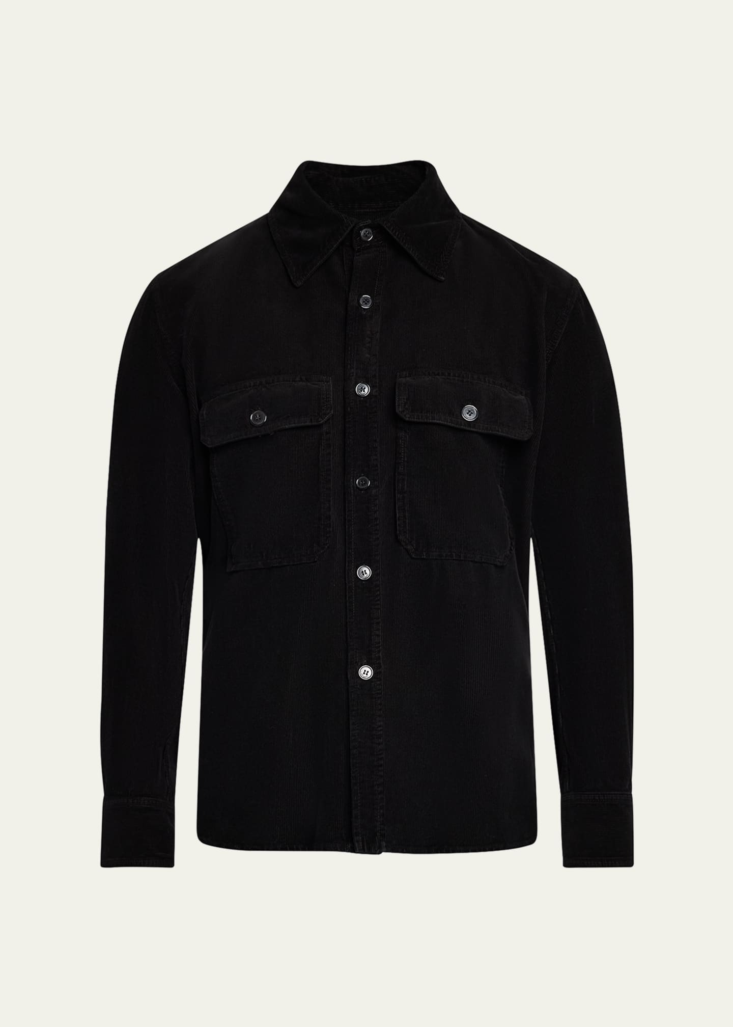 Saint Laurent Men's Corduroy Overshirt Image 1 of 5