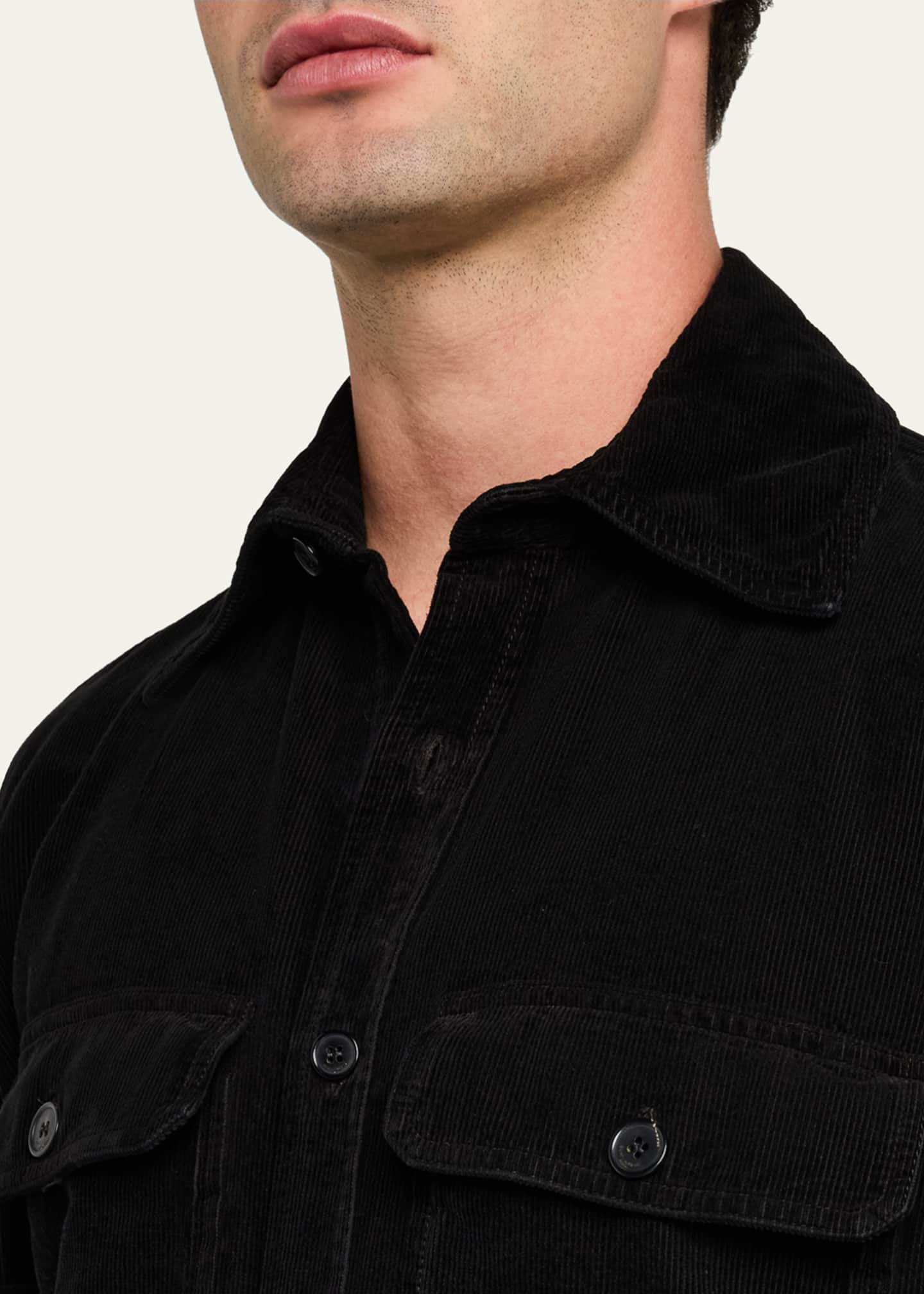 Saint Laurent Men's Corduroy Overshirt Image 5 of 5