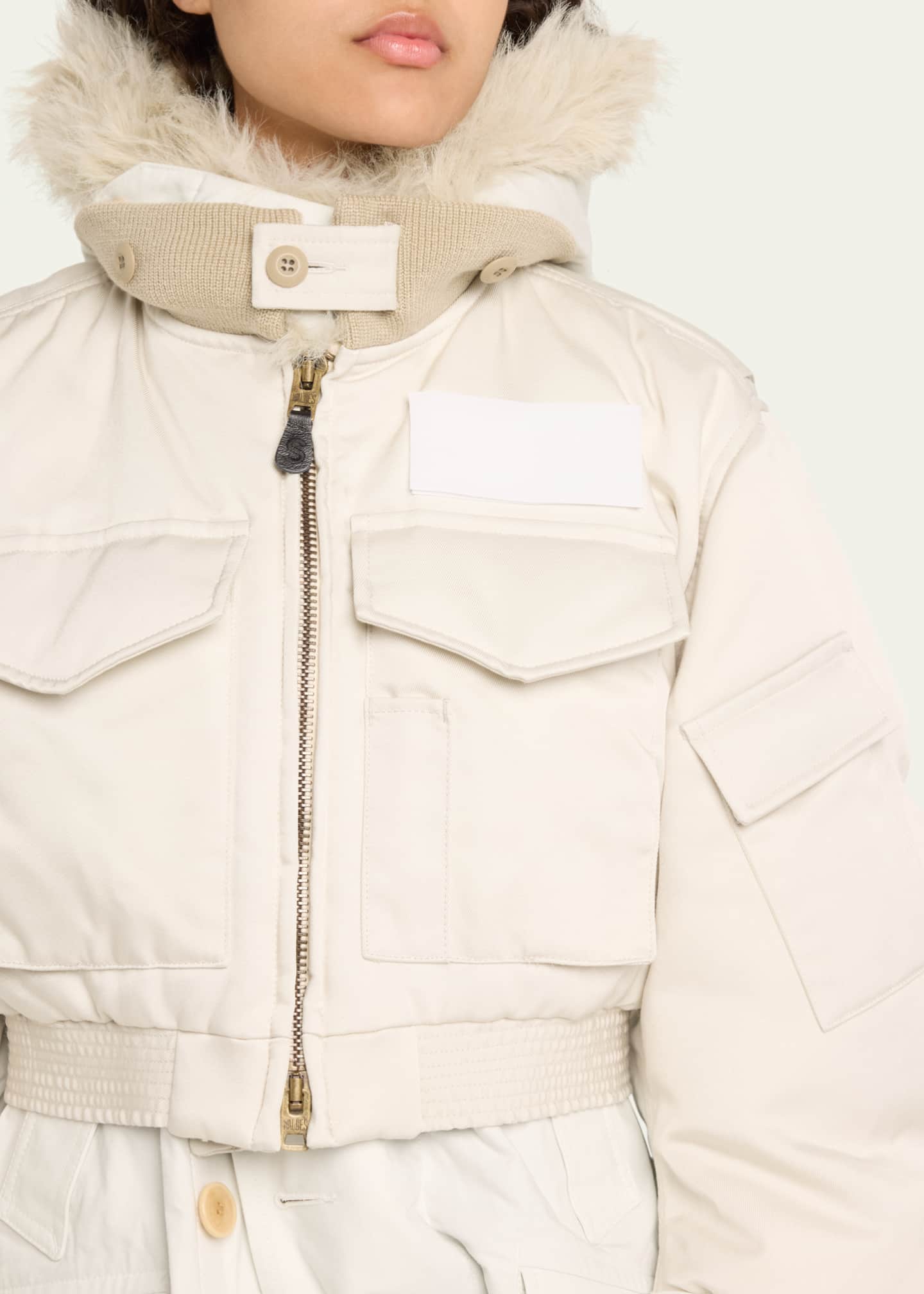 Spiewak Faux Fur Trim Nylon Trench Hybrid Coat - Thumbnail 5