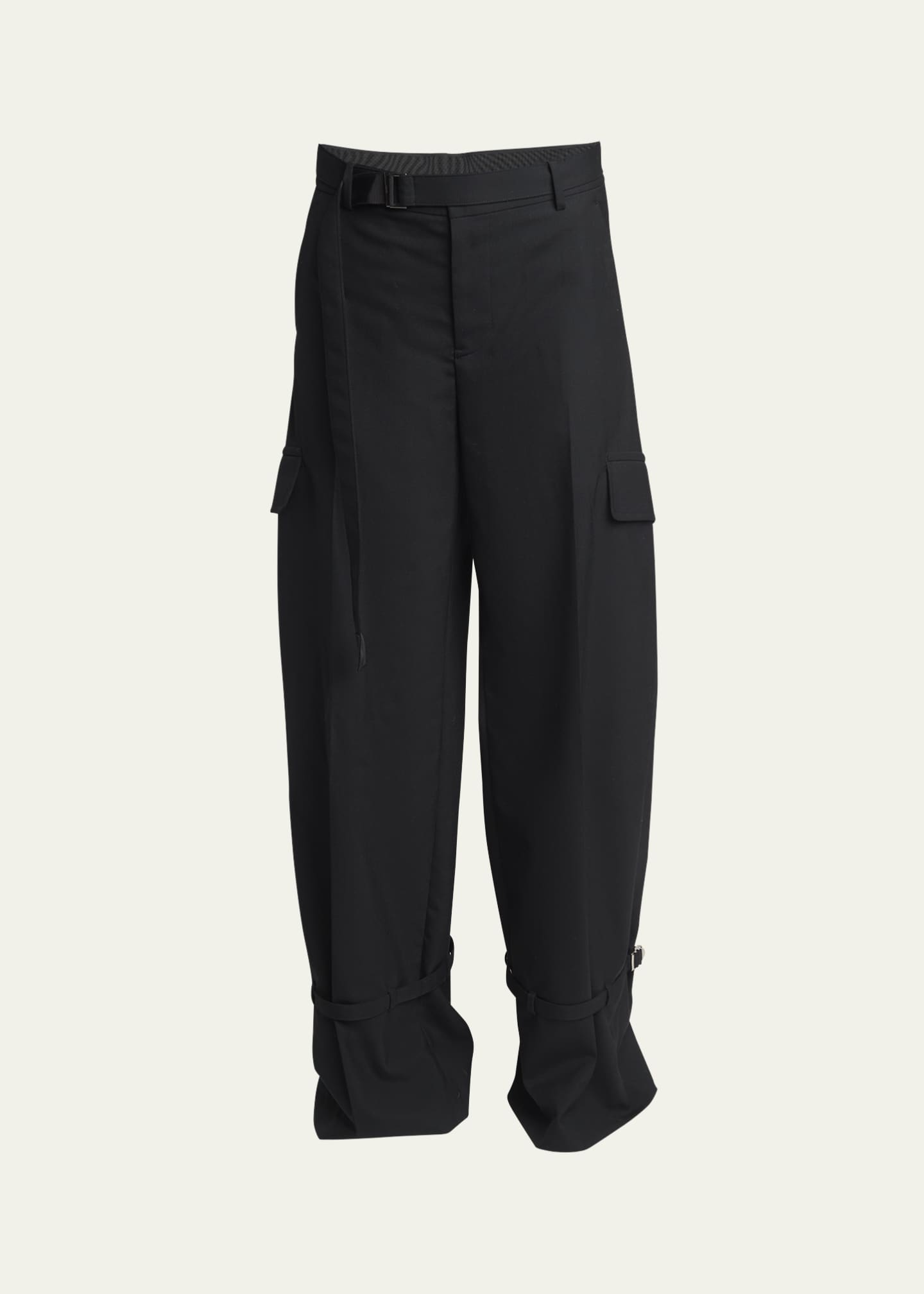 sacai Suiting Cargo Pants (Black・size 2)