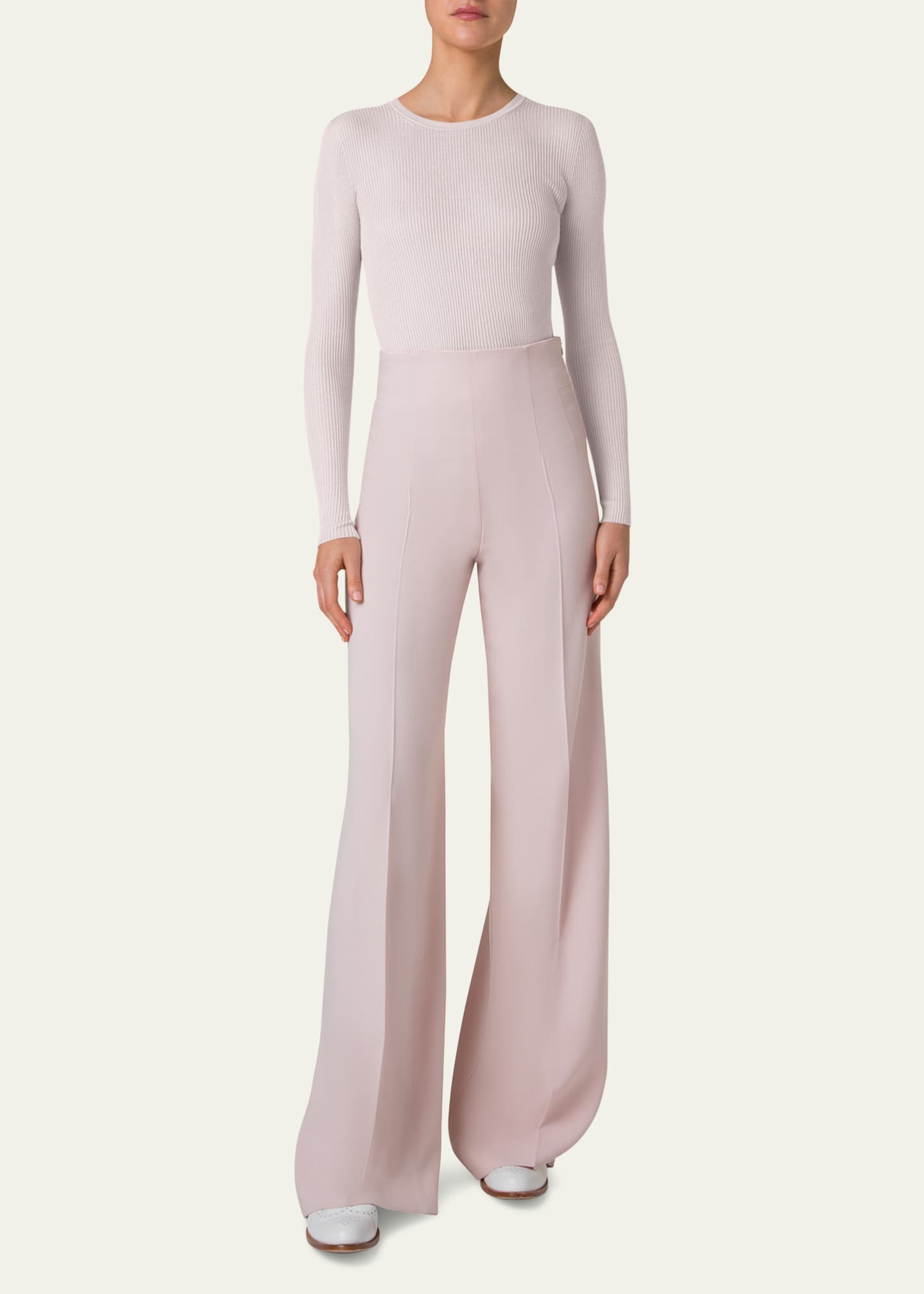Akris Fitted Rib-Knit Sweater Image 2 of 5