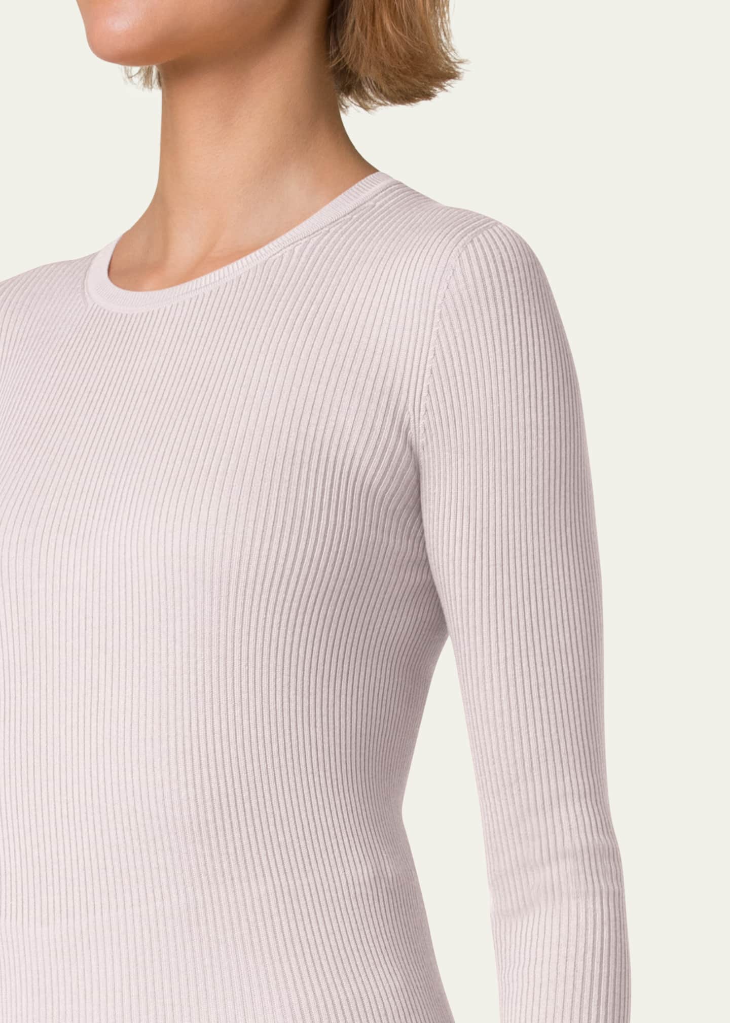Akris Fitted Rib-Knit Sweater Image 5 of 5
