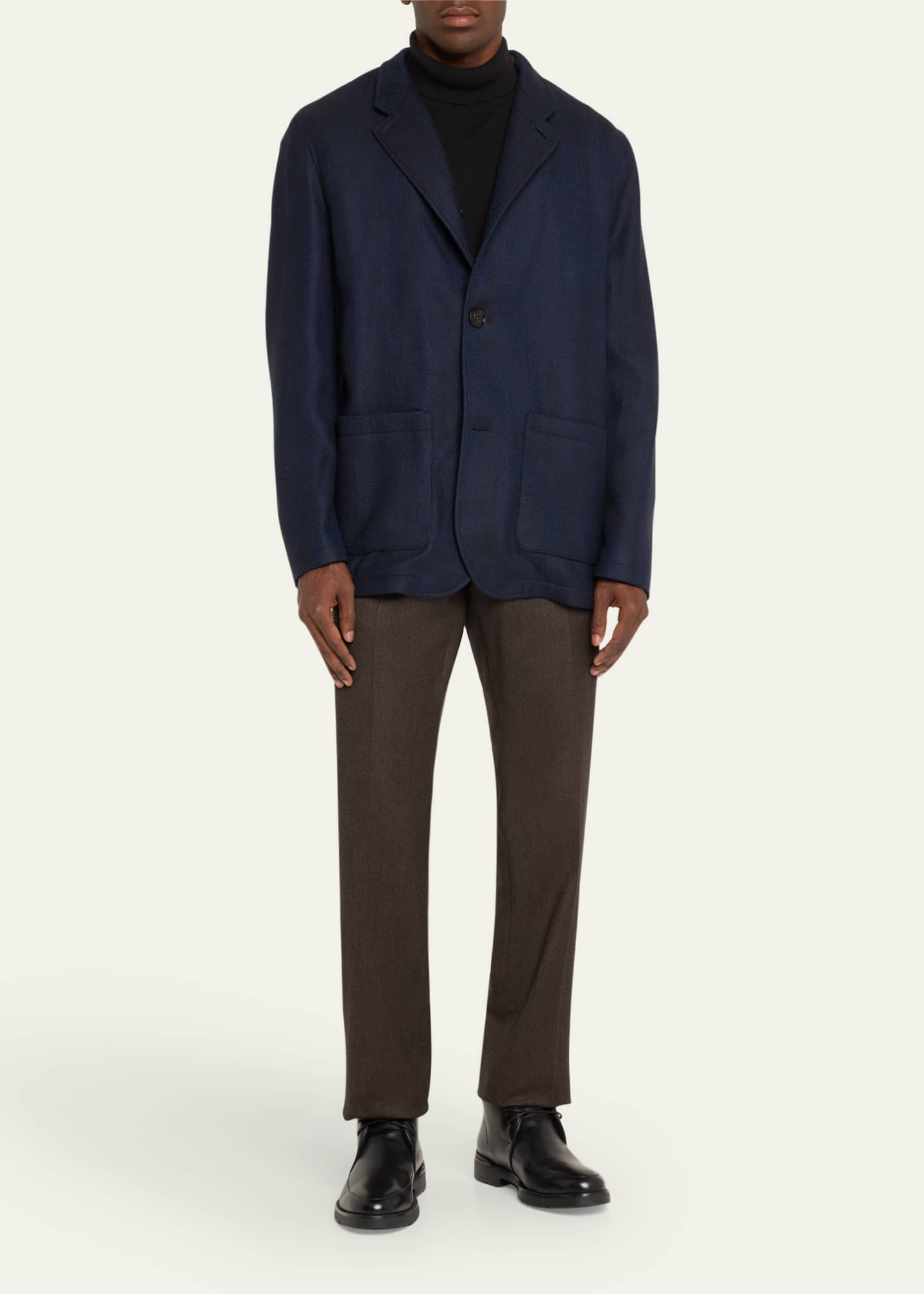 Baldassari Men's Wool Double-Face Jacket Image 2 of 5