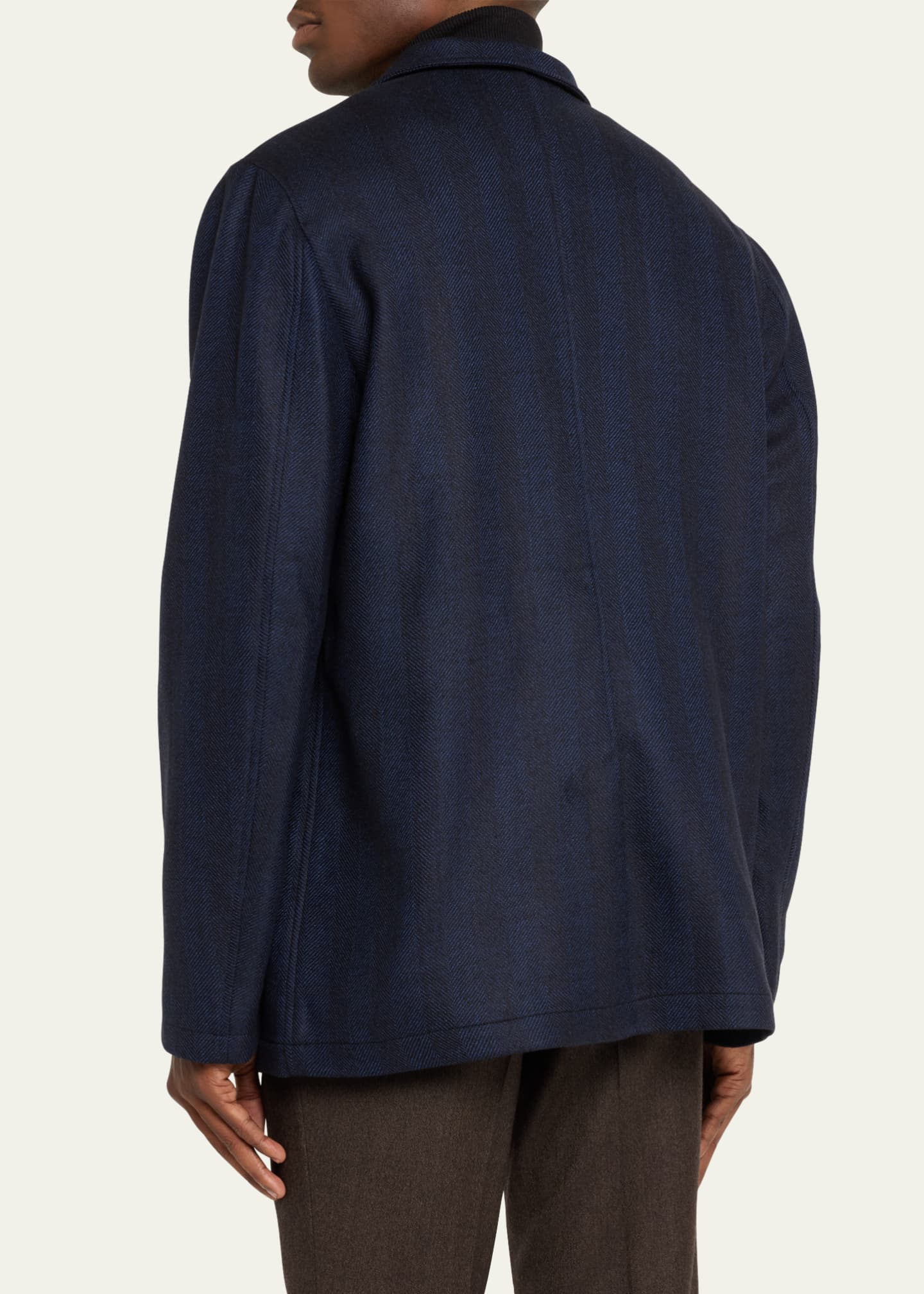 Baldassari Men's Wool Double-Face Jacket Image 3 of 5