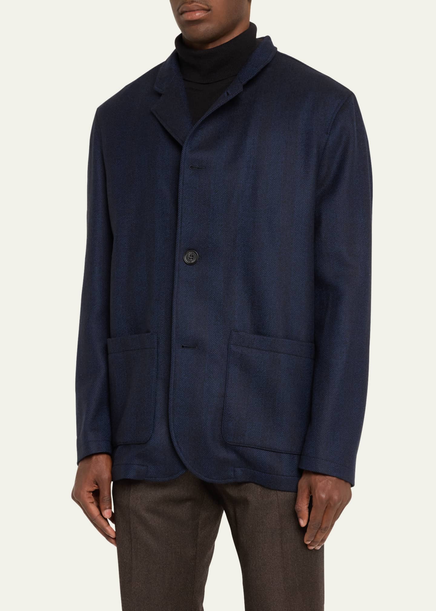 Baldassari Men's Wool Double-Face Jacket Image 4 of 5