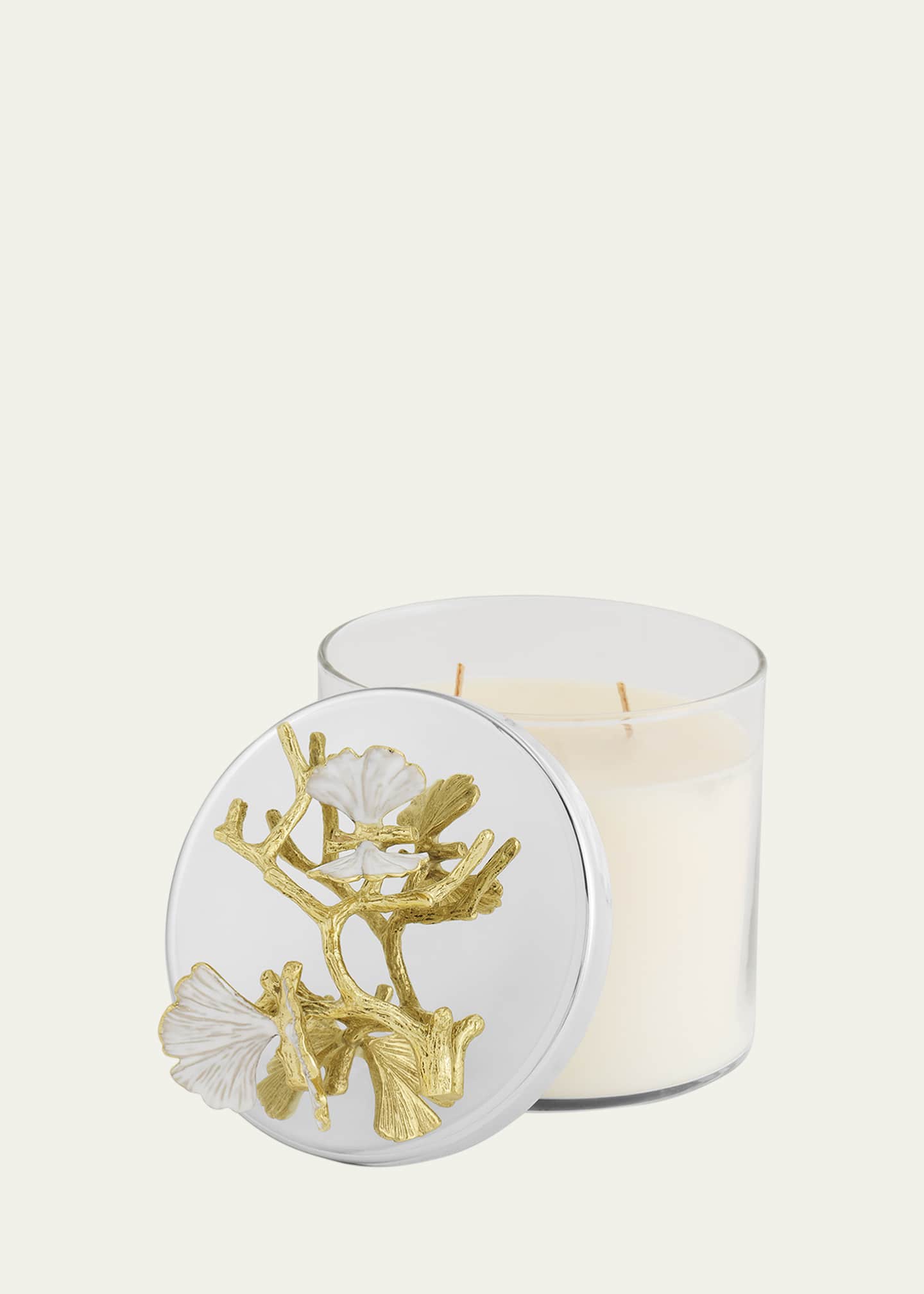 Michael Aram Butterfly Ginkgo White & Gold Candle Image 2 of 4
