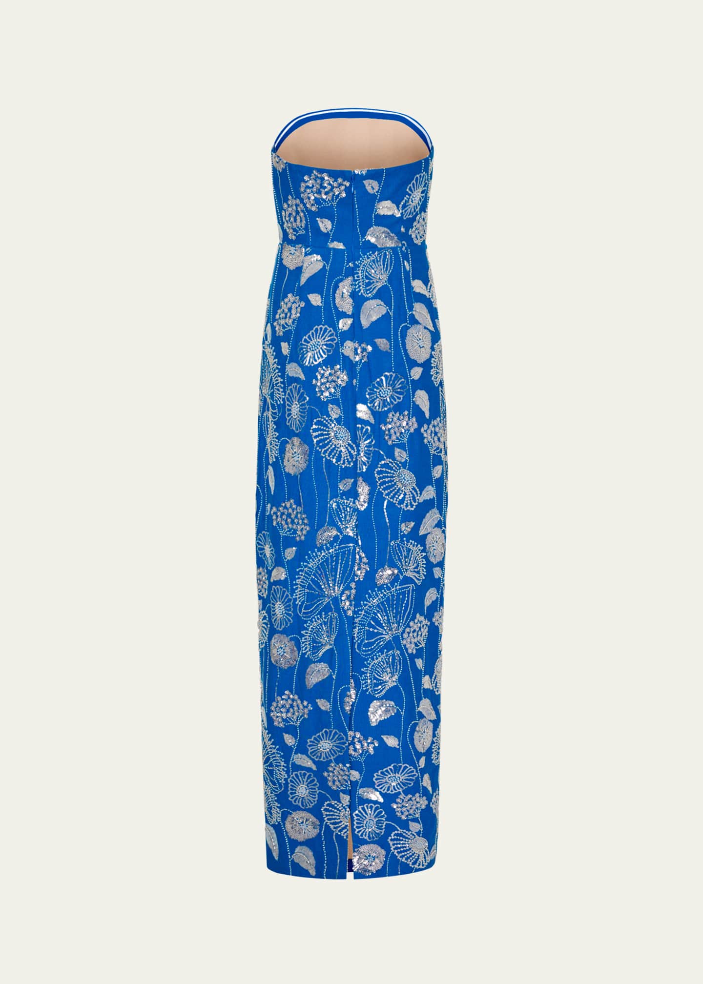 Milly Orion Strapless Sequin Embroidered Maxi Dress - Bergdorf Goodman