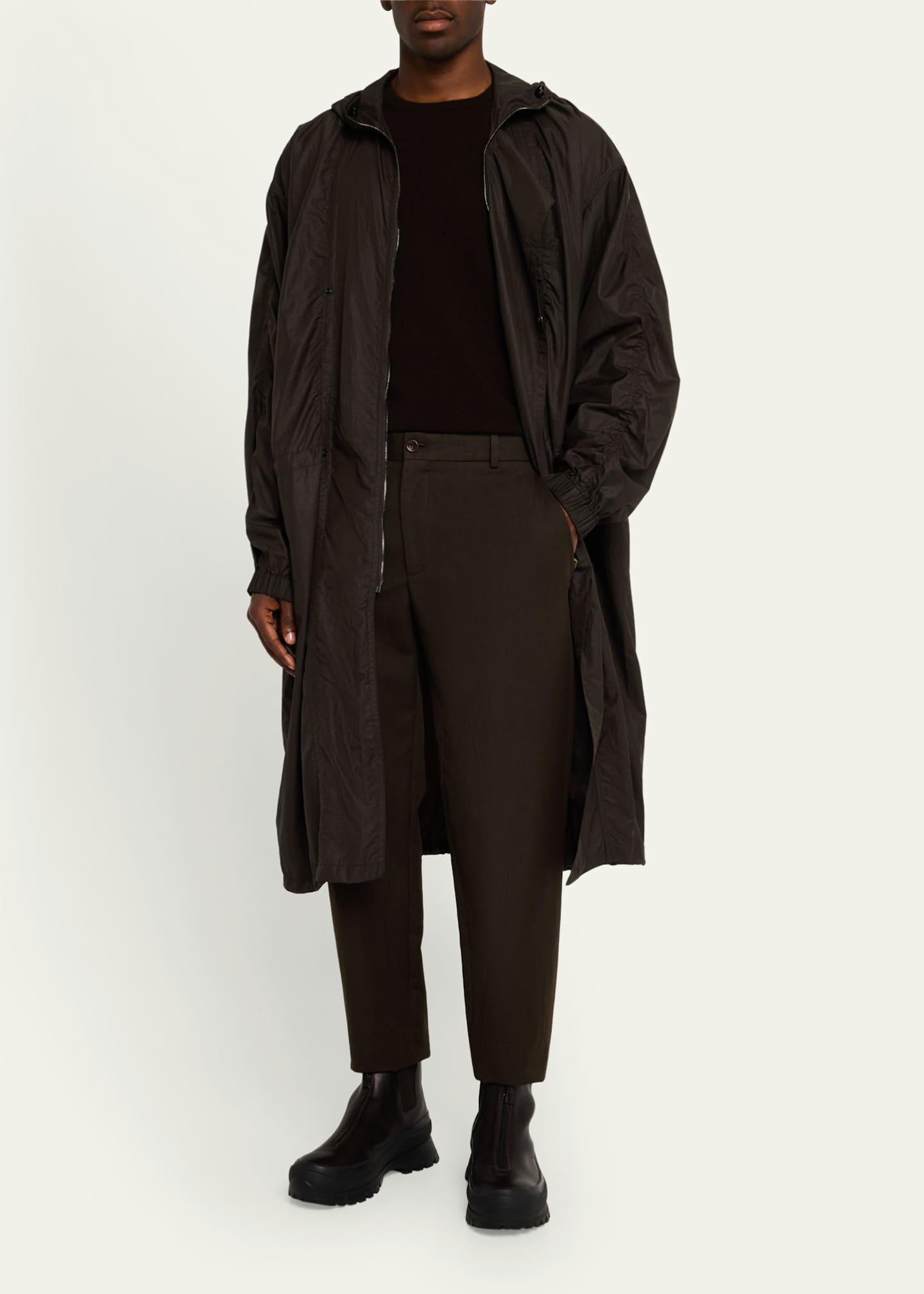 LEMAIRE Men's Lightweight Nylon Parka Image 2 of 5