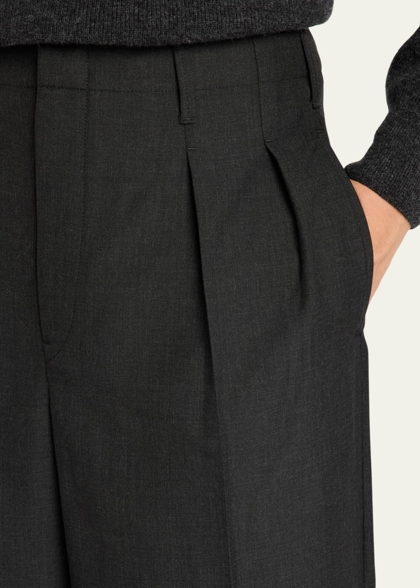 LEMAIRE Men's Double-Pleated Pants