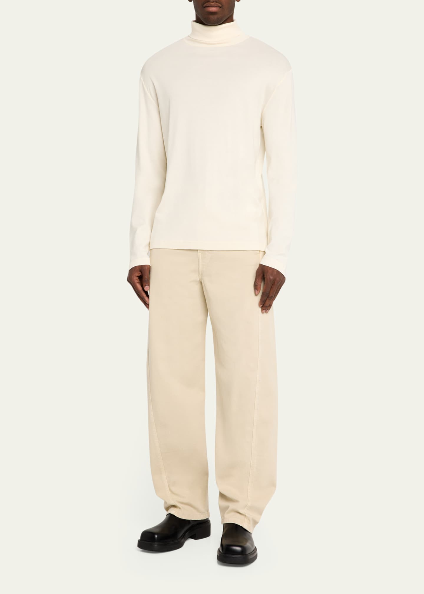 LEMAIRE Men's Twisted Jeans with Self Belt Image 2 of 5