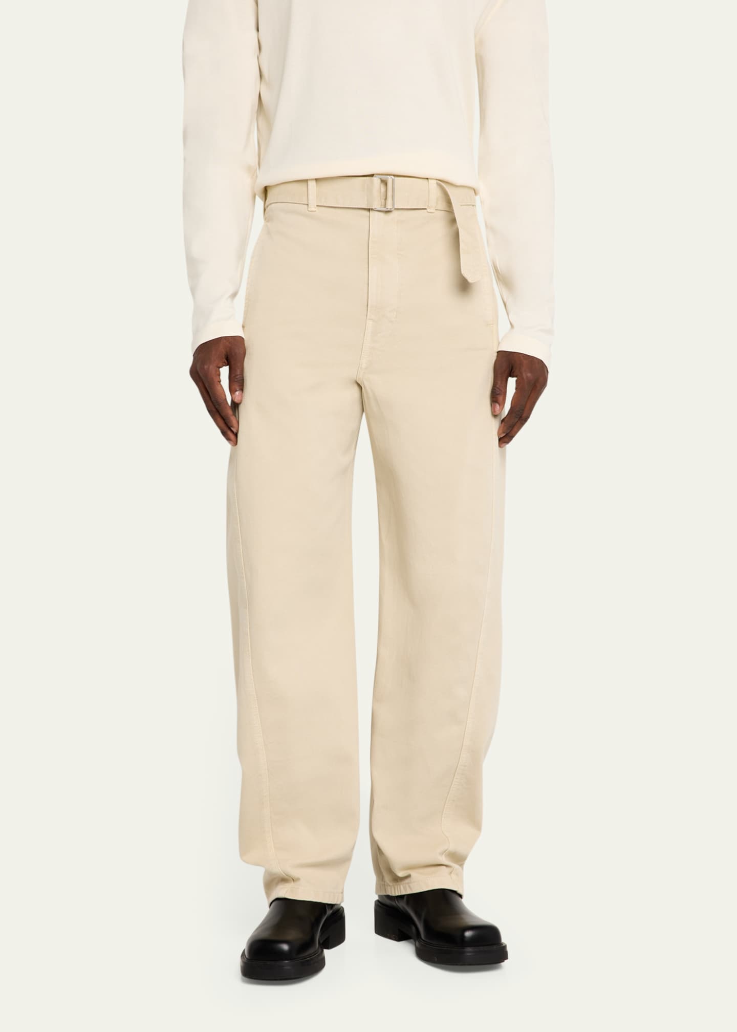 LEMAIRE Men's Twisted Jeans with Self Belt Image 4 of 5
