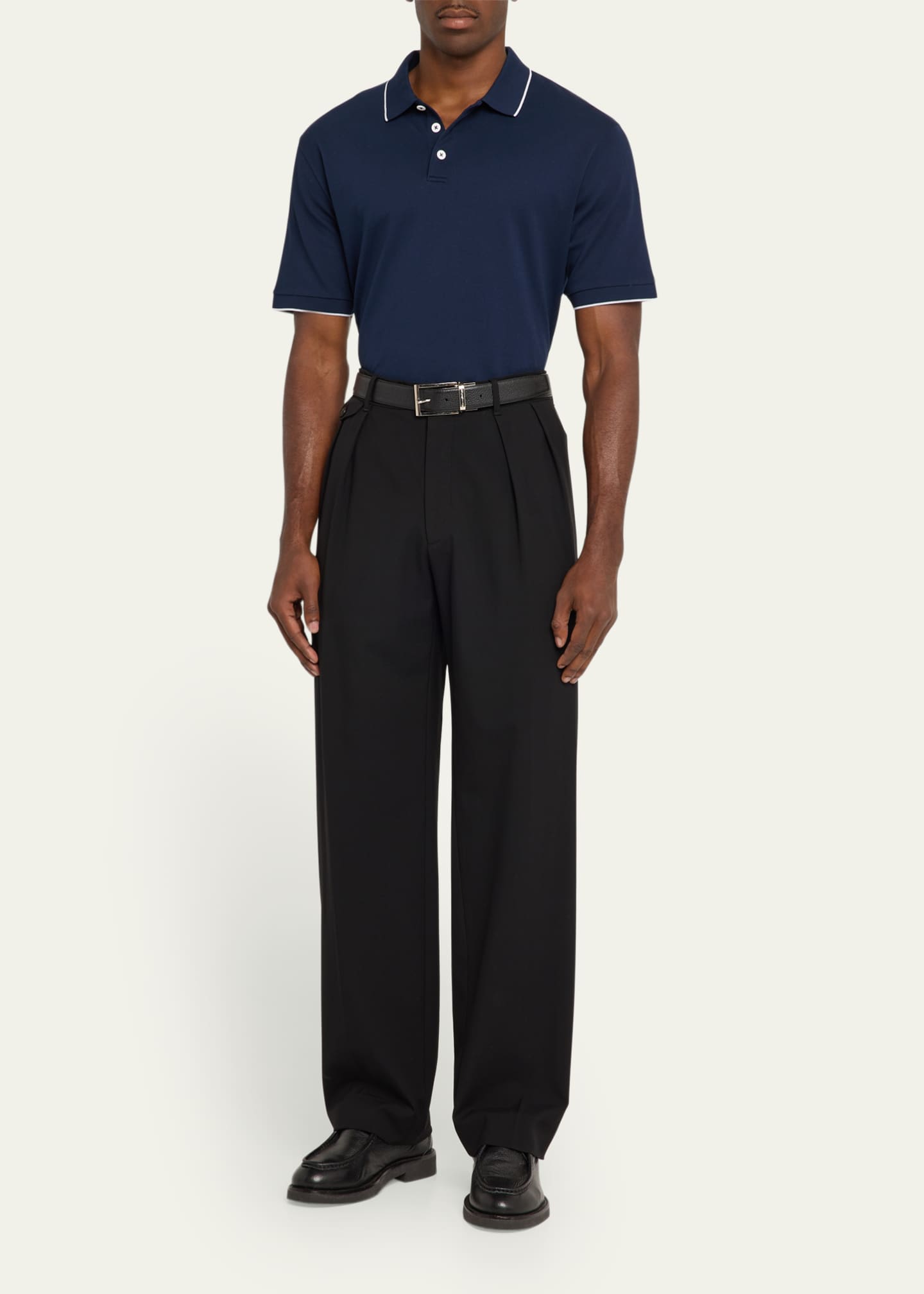 Giorgio Armani Men's Tipped Polo Shirt Image 2 of 5