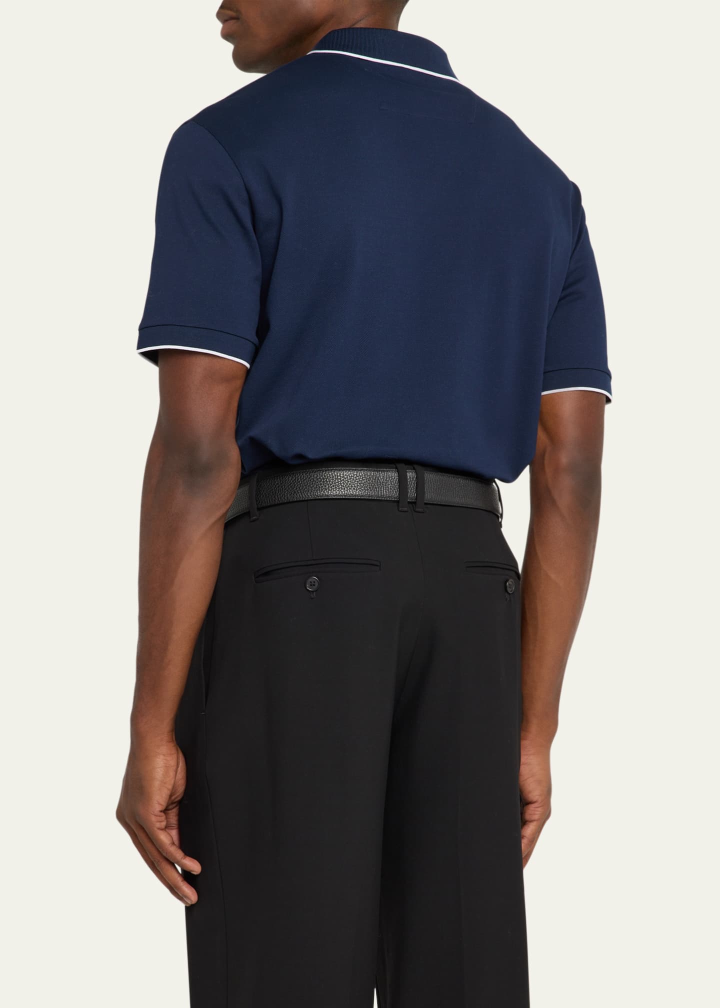 Giorgio Armani Men's Tipped Polo Shirt Image 3 of 5