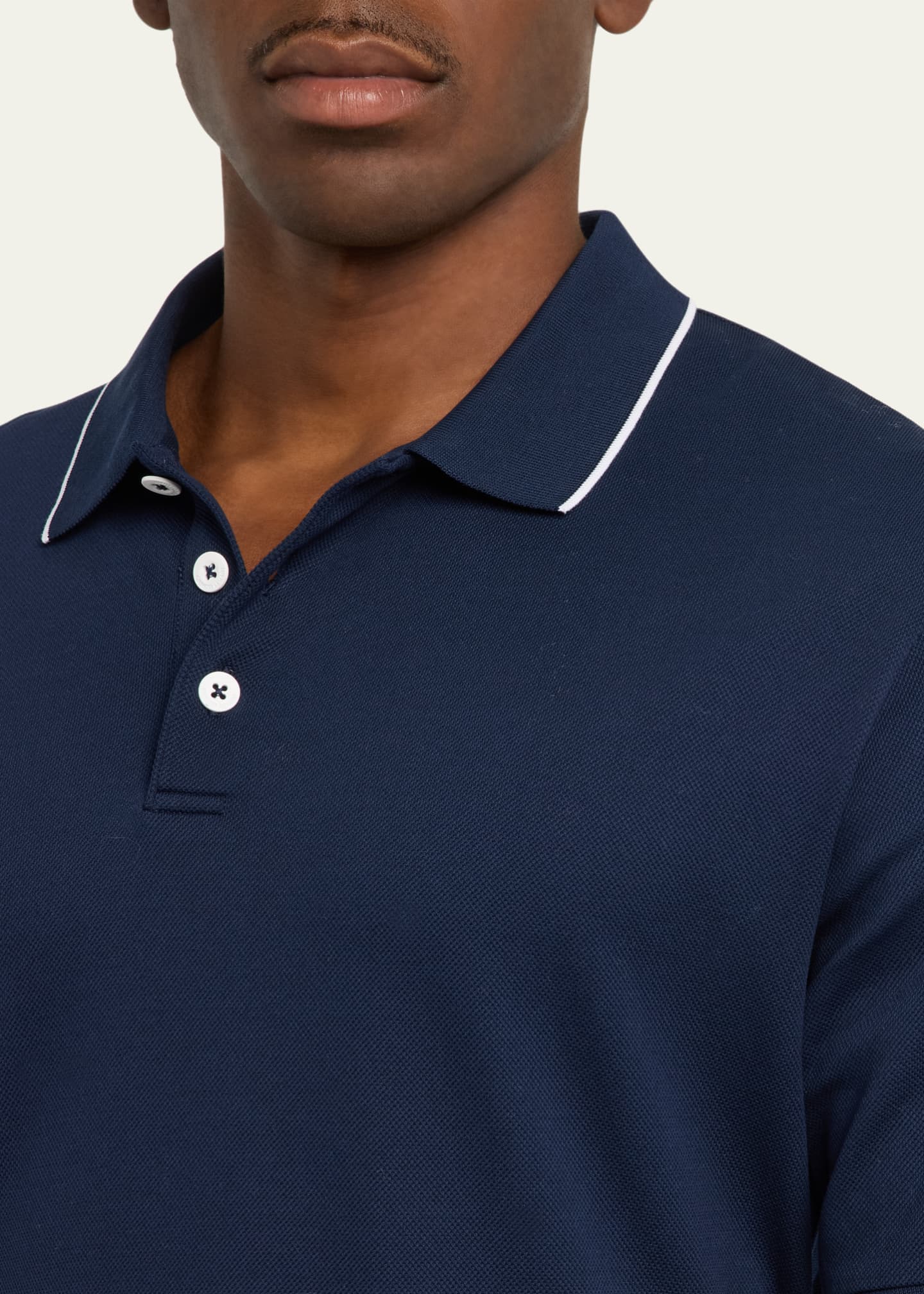 Giorgio Armani Men's Tipped Polo Shirt Image 5 of 5