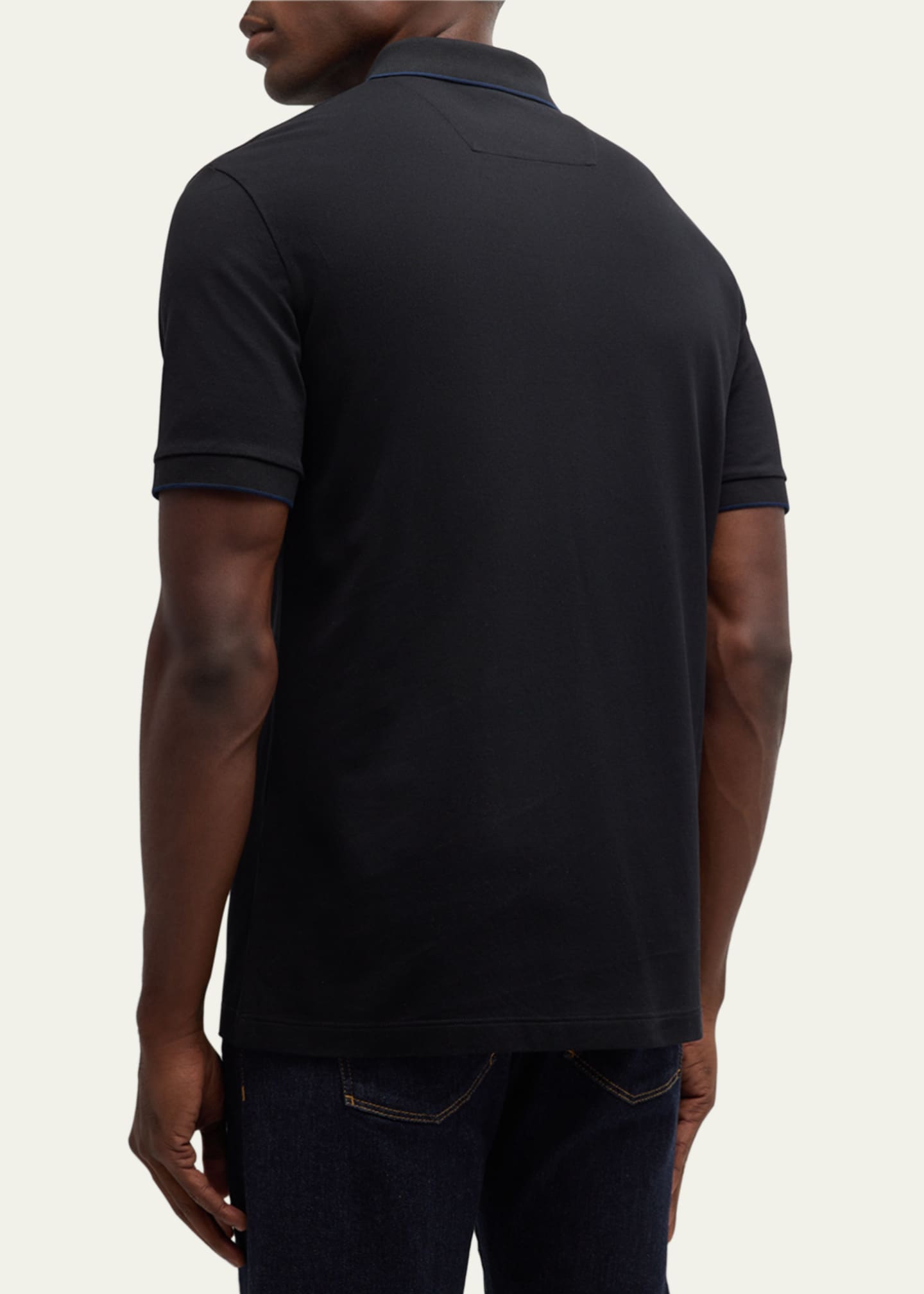 Giorgio Armani Men's Tipped Polo Shirt Image 3 of 5