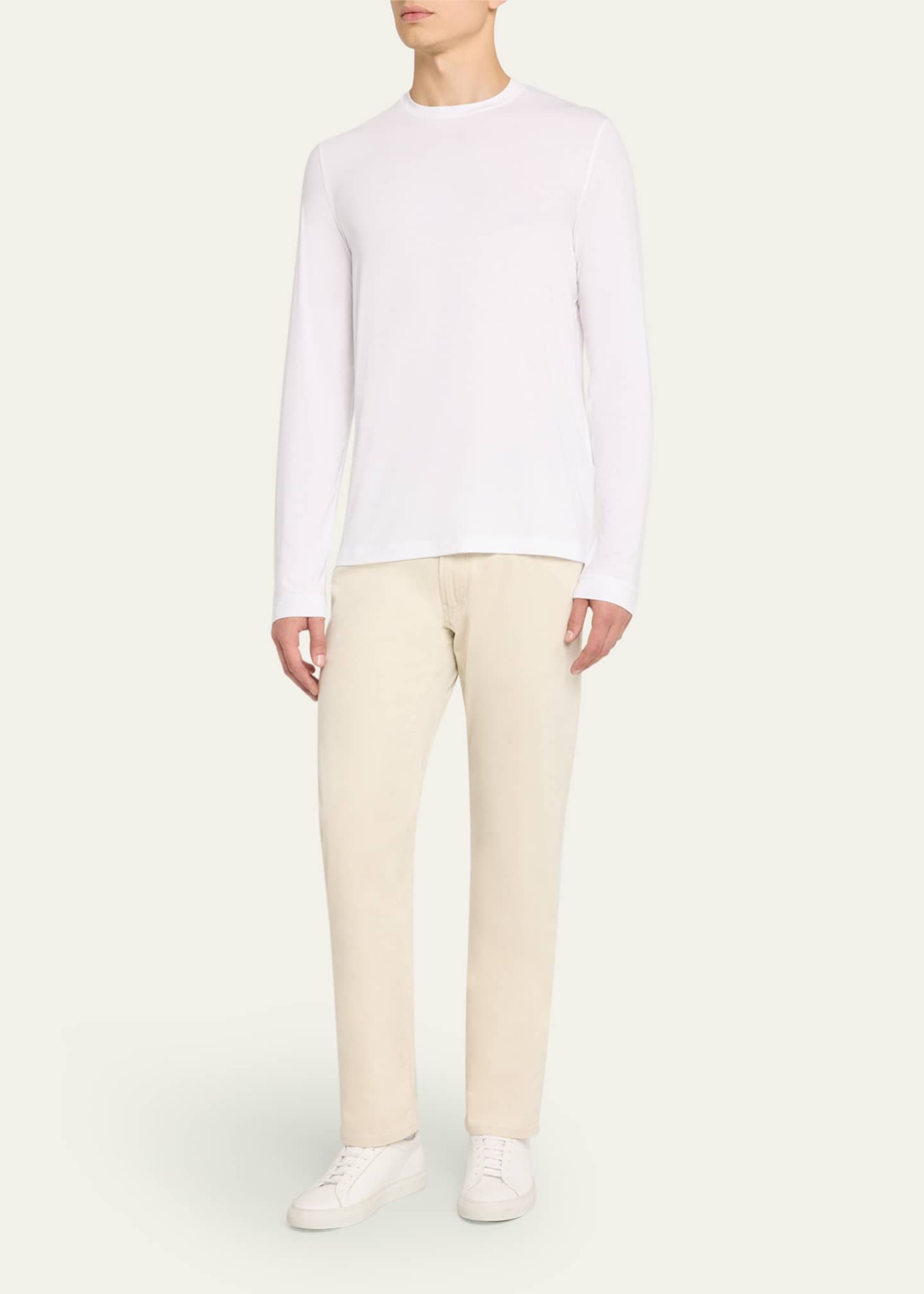 Giorgio Armani Men's Solid Cotton T-Shirt Image 2 of 5
