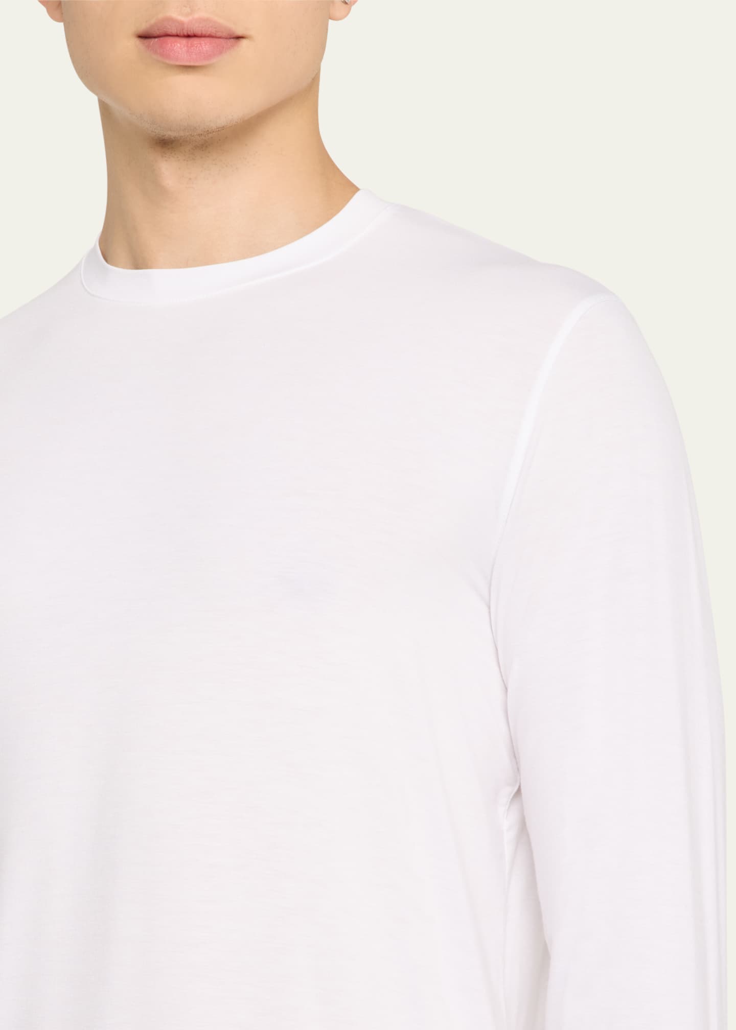 Giorgio Armani Men's Solid Cotton T-Shirt Image 5 of 5