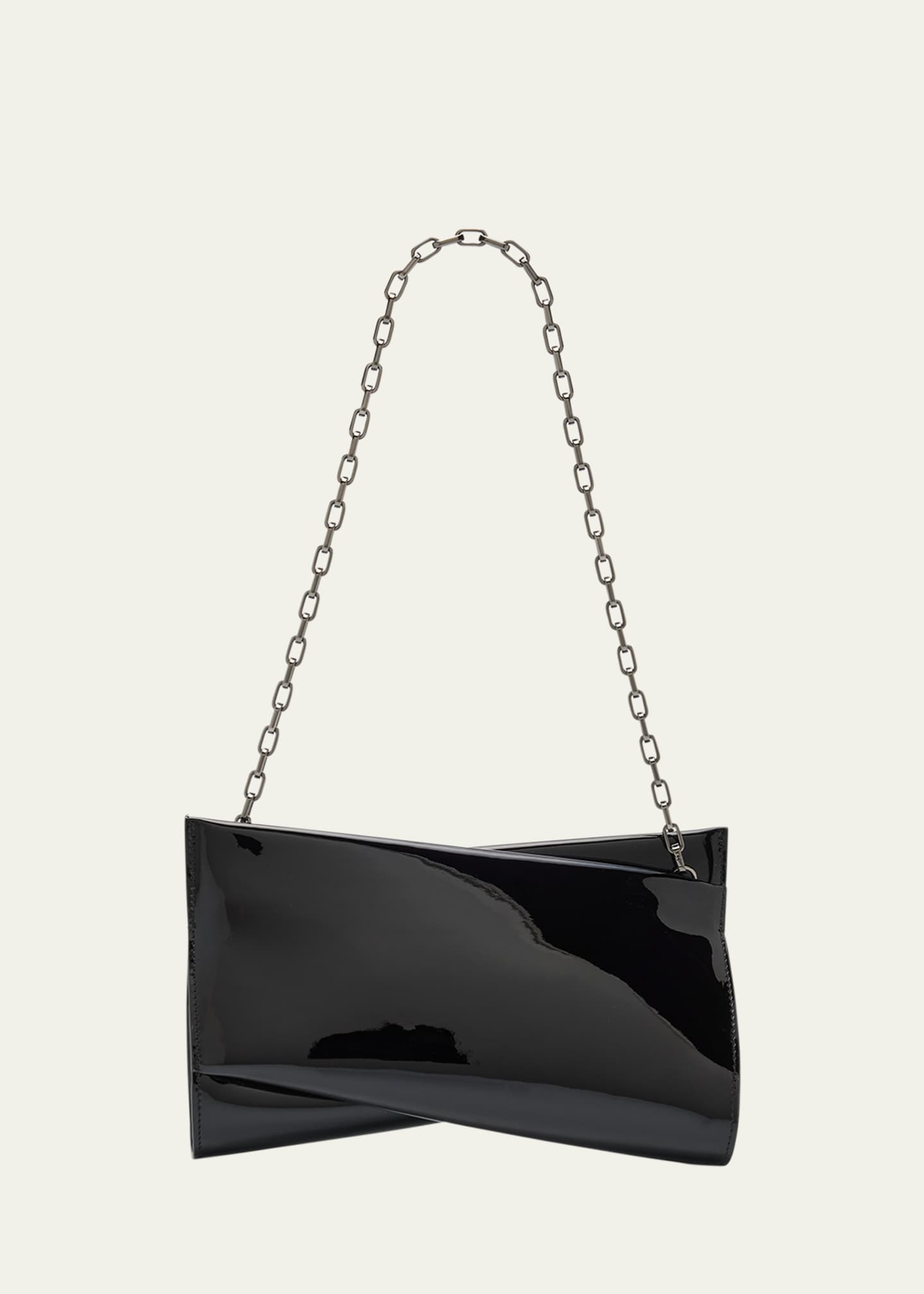 Christian Louboutin Loubitwist Small Clutch Bag in Patent Leather Image 1 of 6