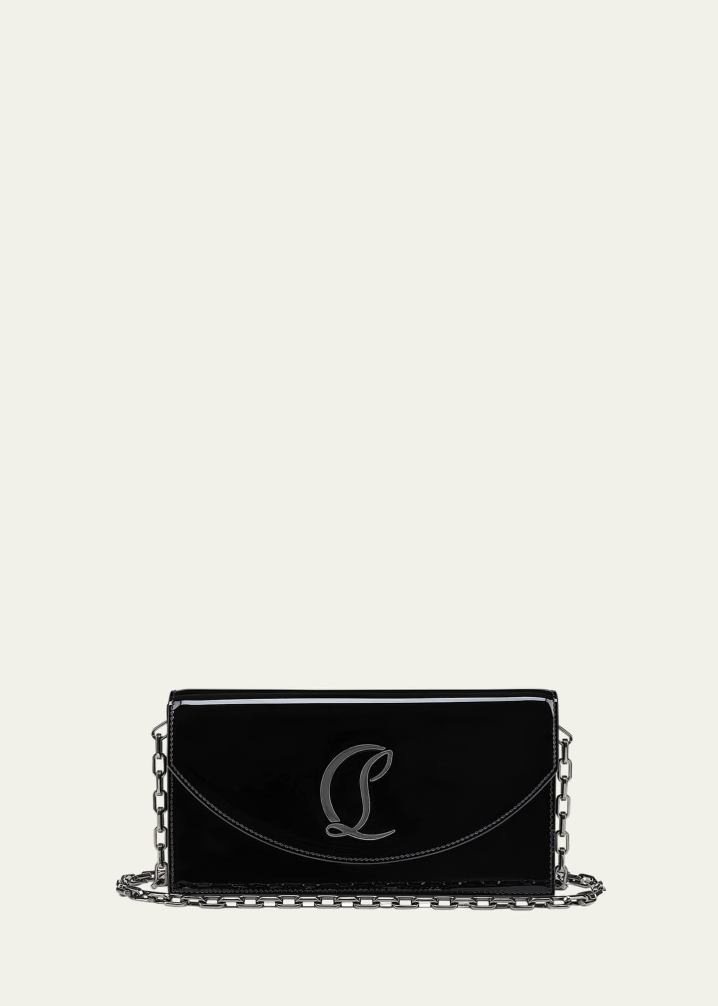 Christian Louboutin Loubi54 Flap Patent Leather Clutch Bag Image 1 of 5