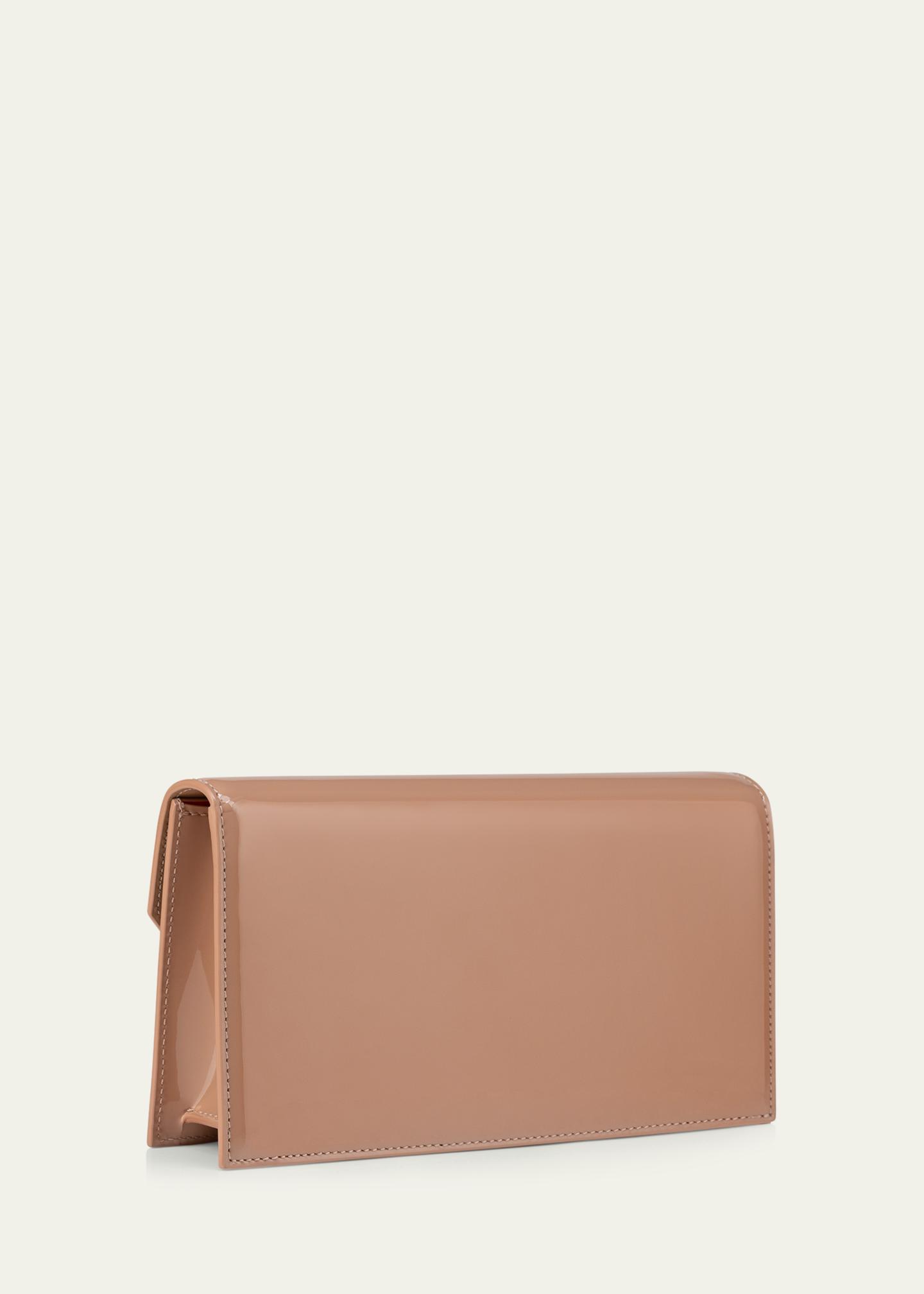 Christian Louboutin Loubi54 Flap Patent Leather Clutch Bag 