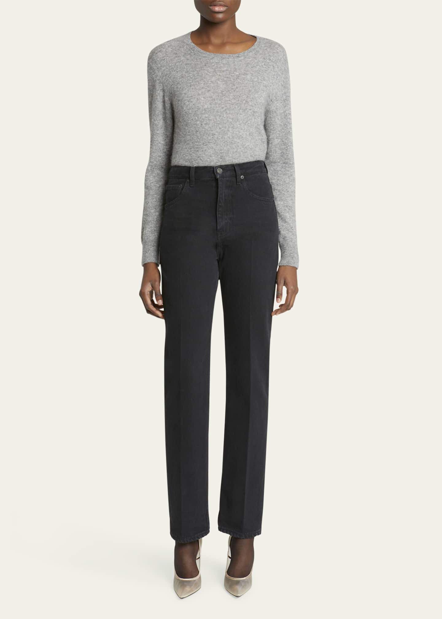 Saint Laurent Straight Leg Denim Pants Image 2 of 5