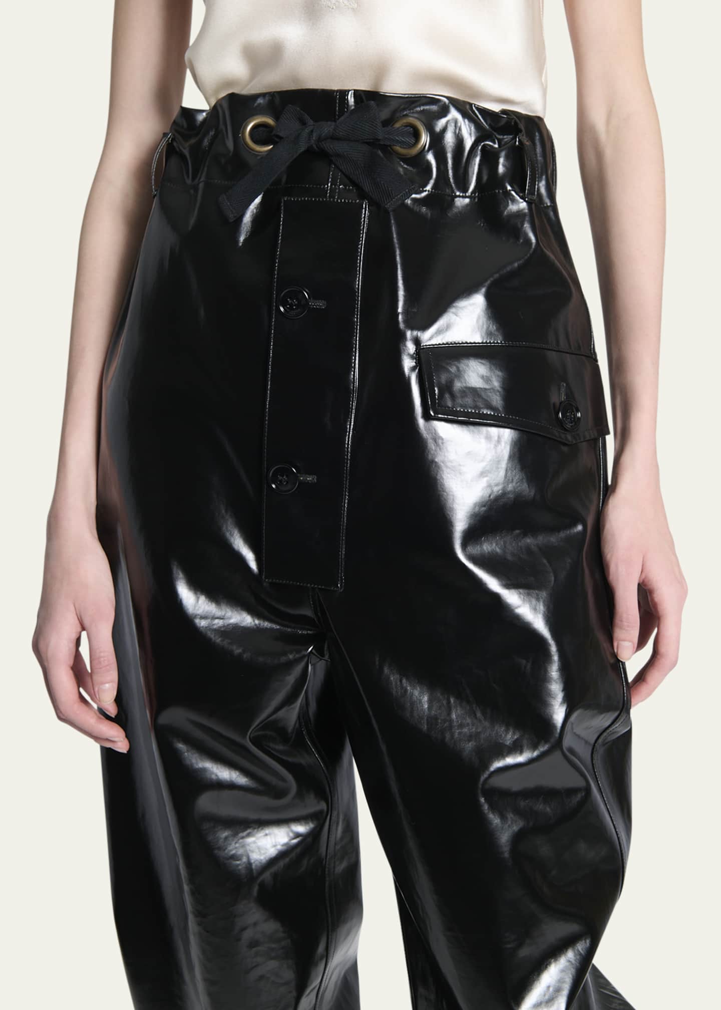 【関税・送料込み】SAINT LAURENT SILK-VISCOSE BLEND TROUSERS Saint Laurent Wide leg floral silk pants Saint Laurent