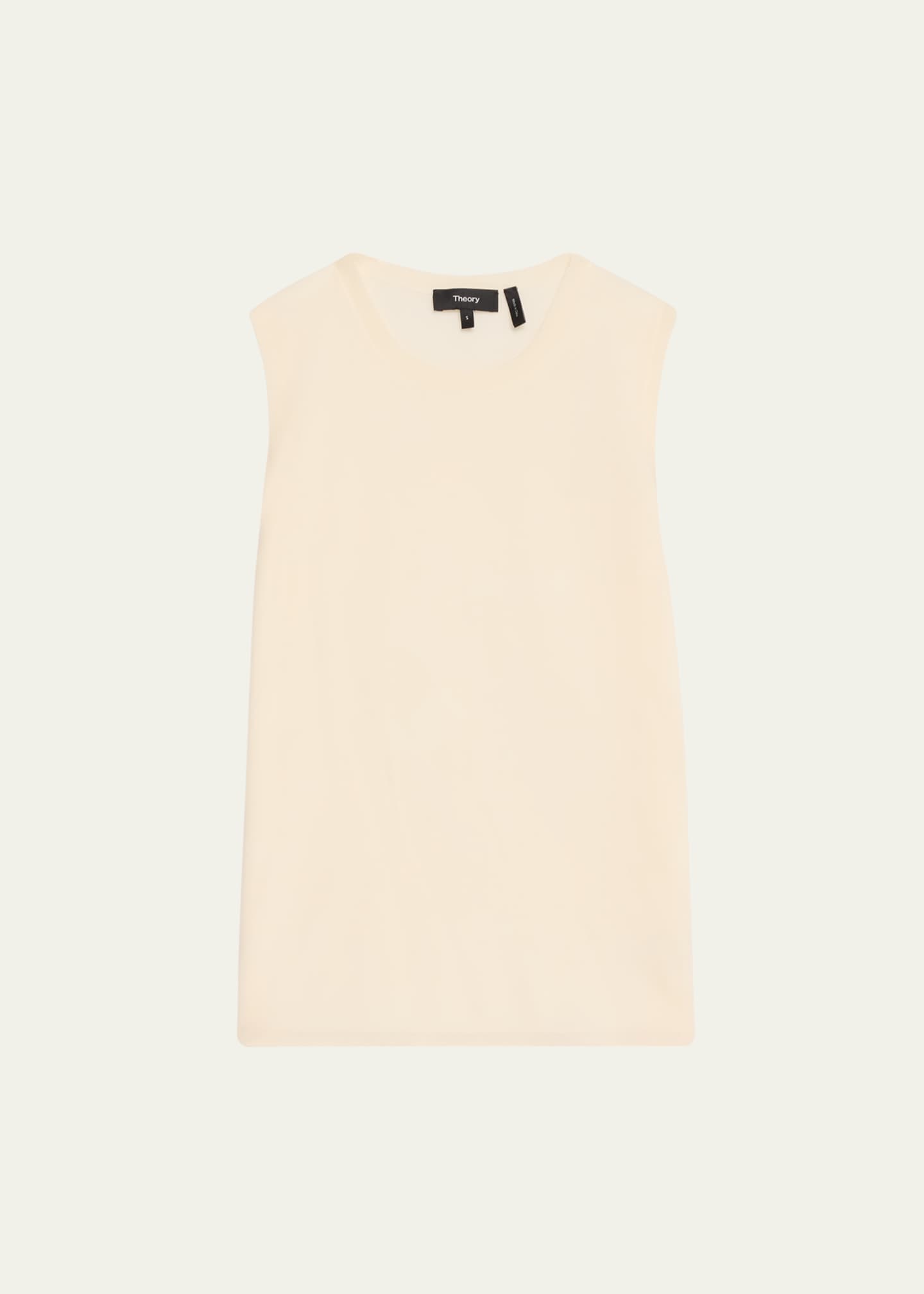 Theory Regal Merino Wool Crewneck Shell Top Image 1 of 5