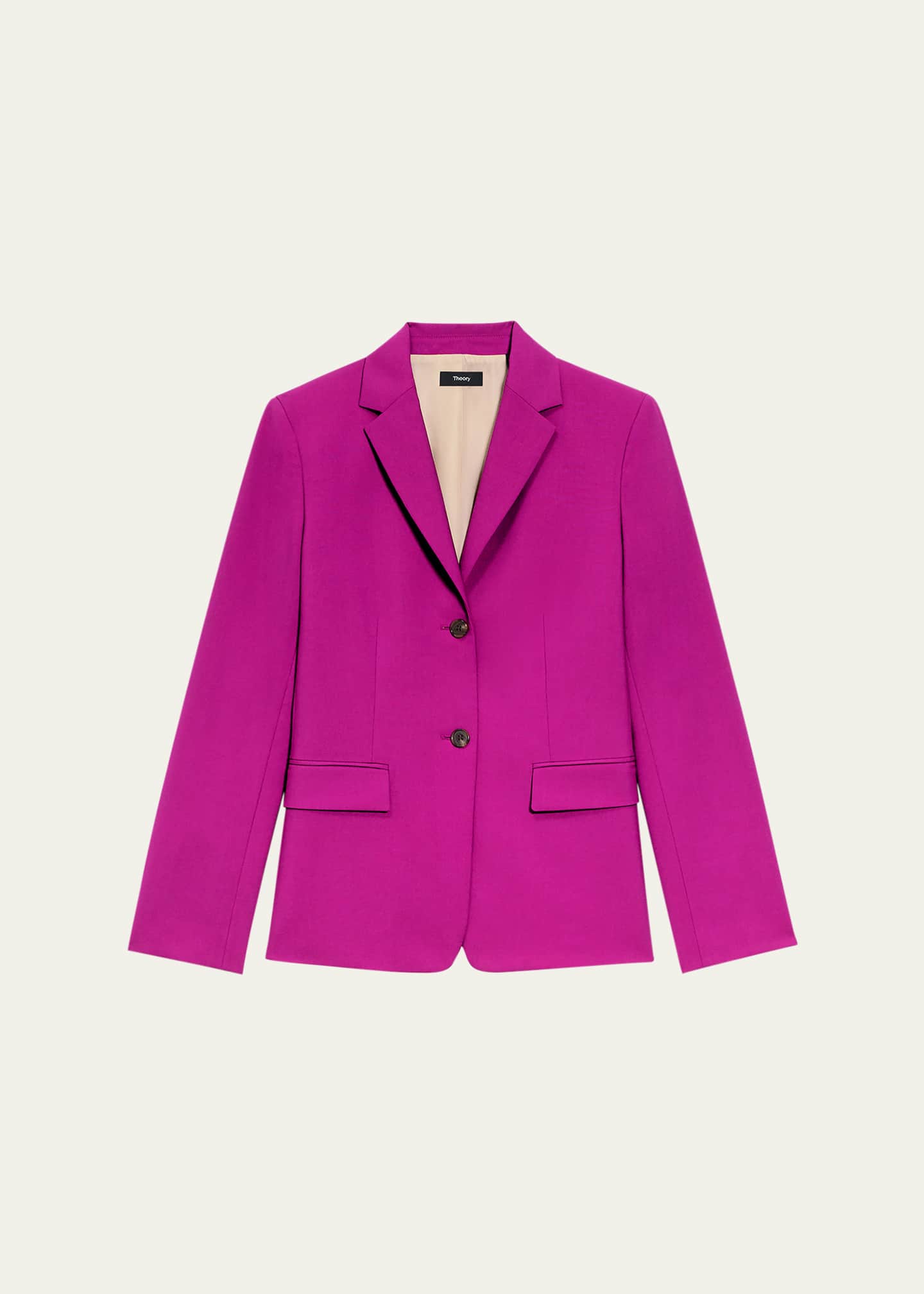 Theory Traceable Wool Slim Single-Breasted Blazer Image 1 of 5