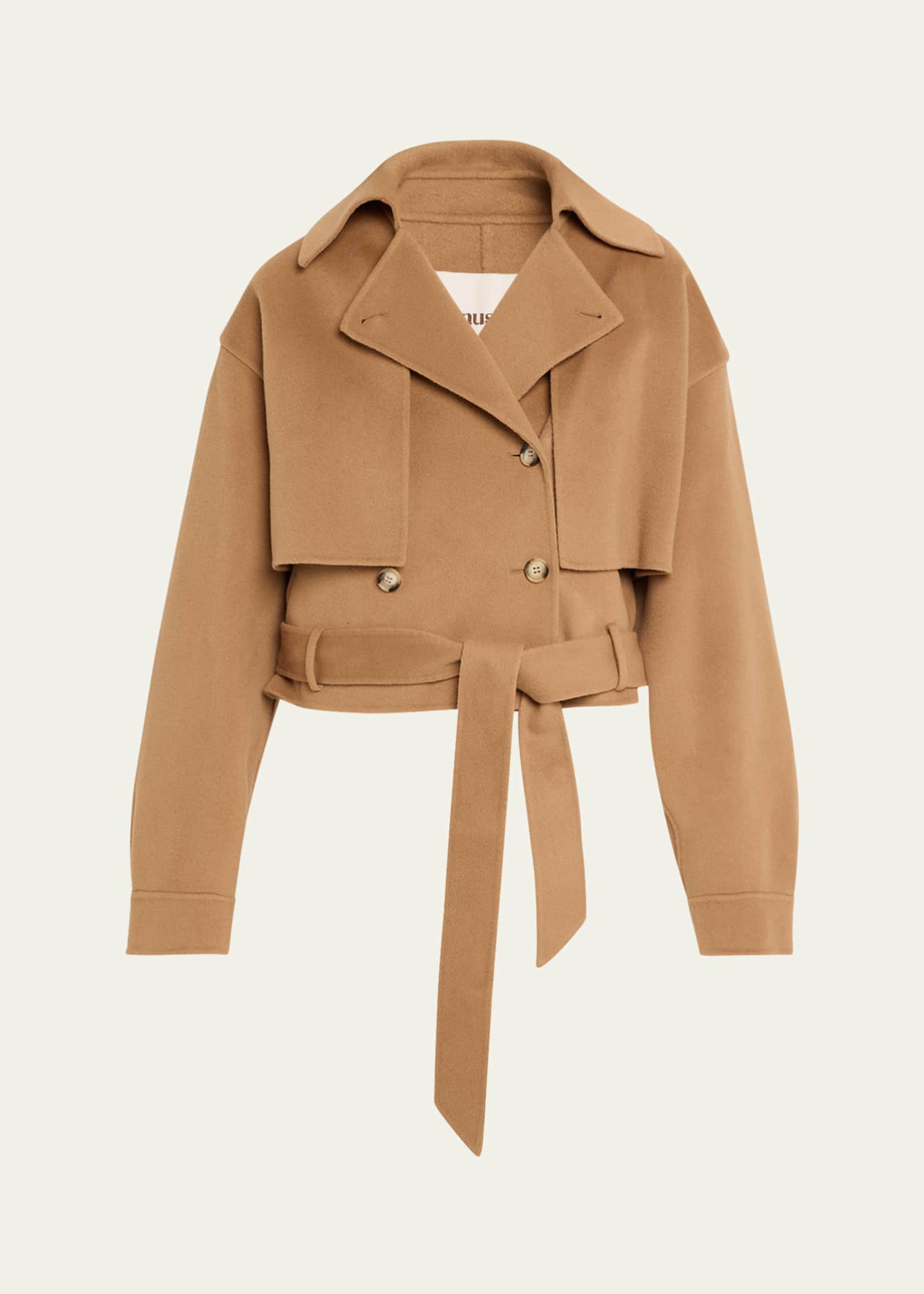 Nanushka Satoyo Cropped Trench Coat Image 1 of 5