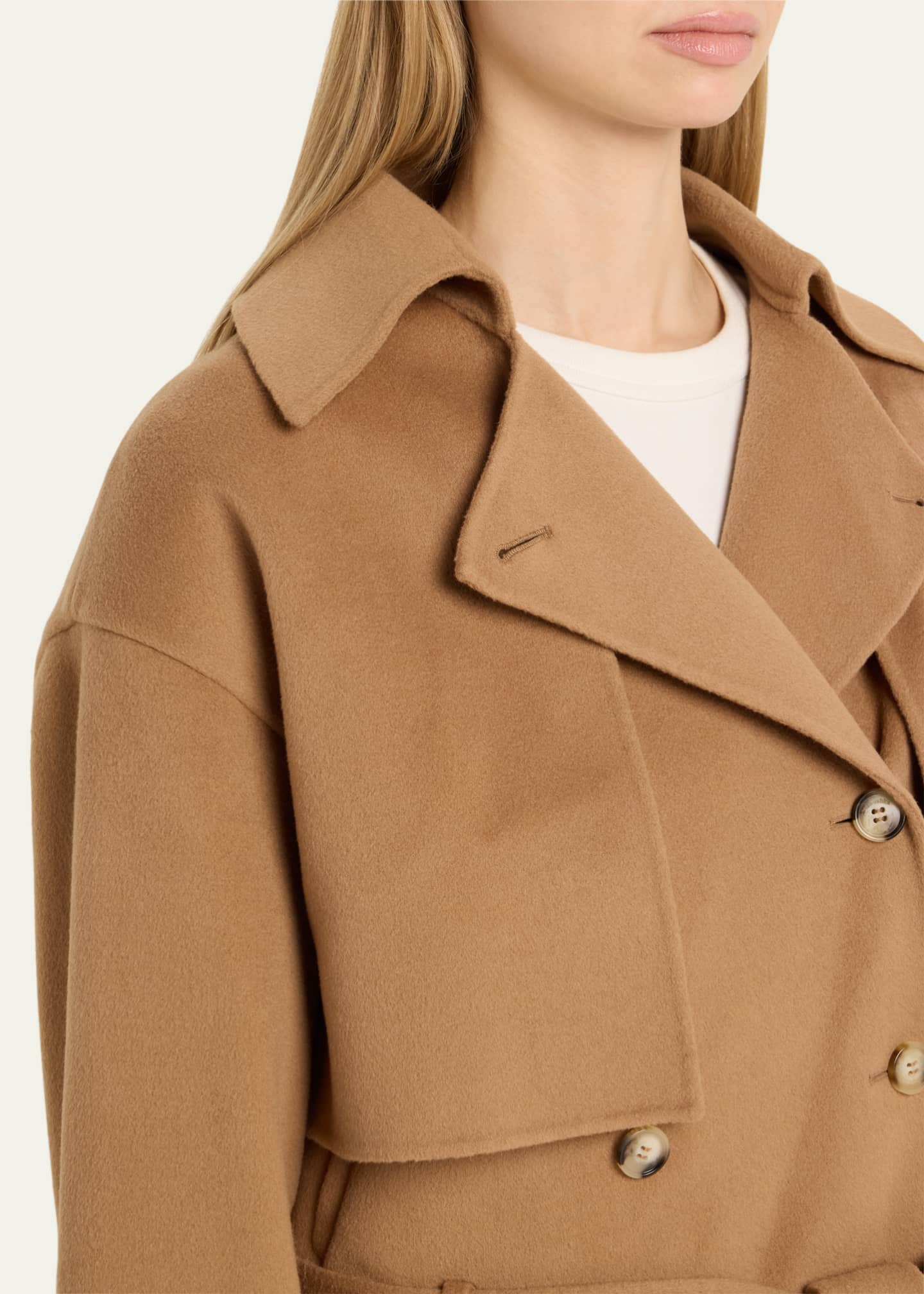 Nanushka Satoyo Cropped Trench Coat Image 5 of 5
