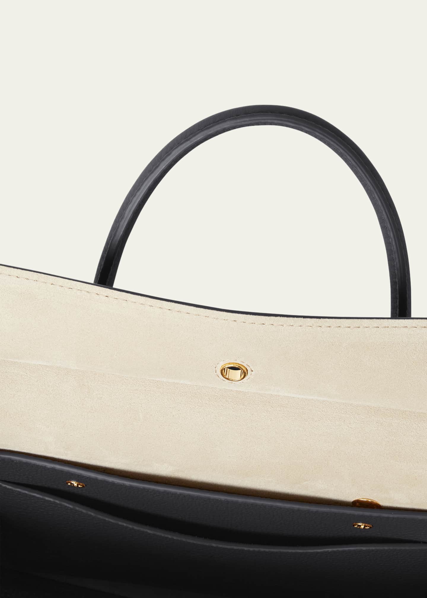 Loro Piana Loom L25 Fine Grained Leather Tote Bag Image 3 of 4