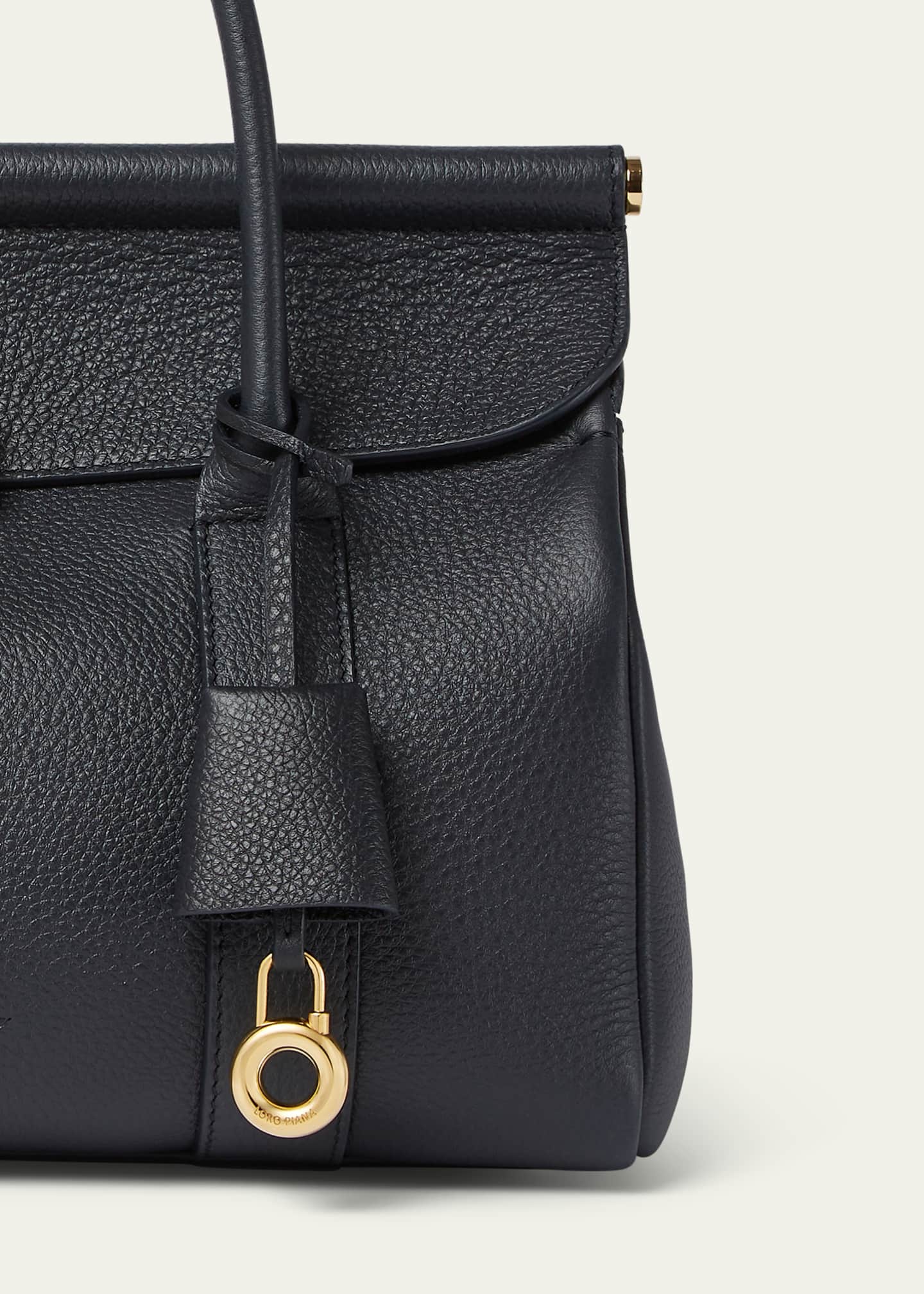 Loro Piana Loom L25 Fine Grained Leather Tote Bag Image 4 of 4
