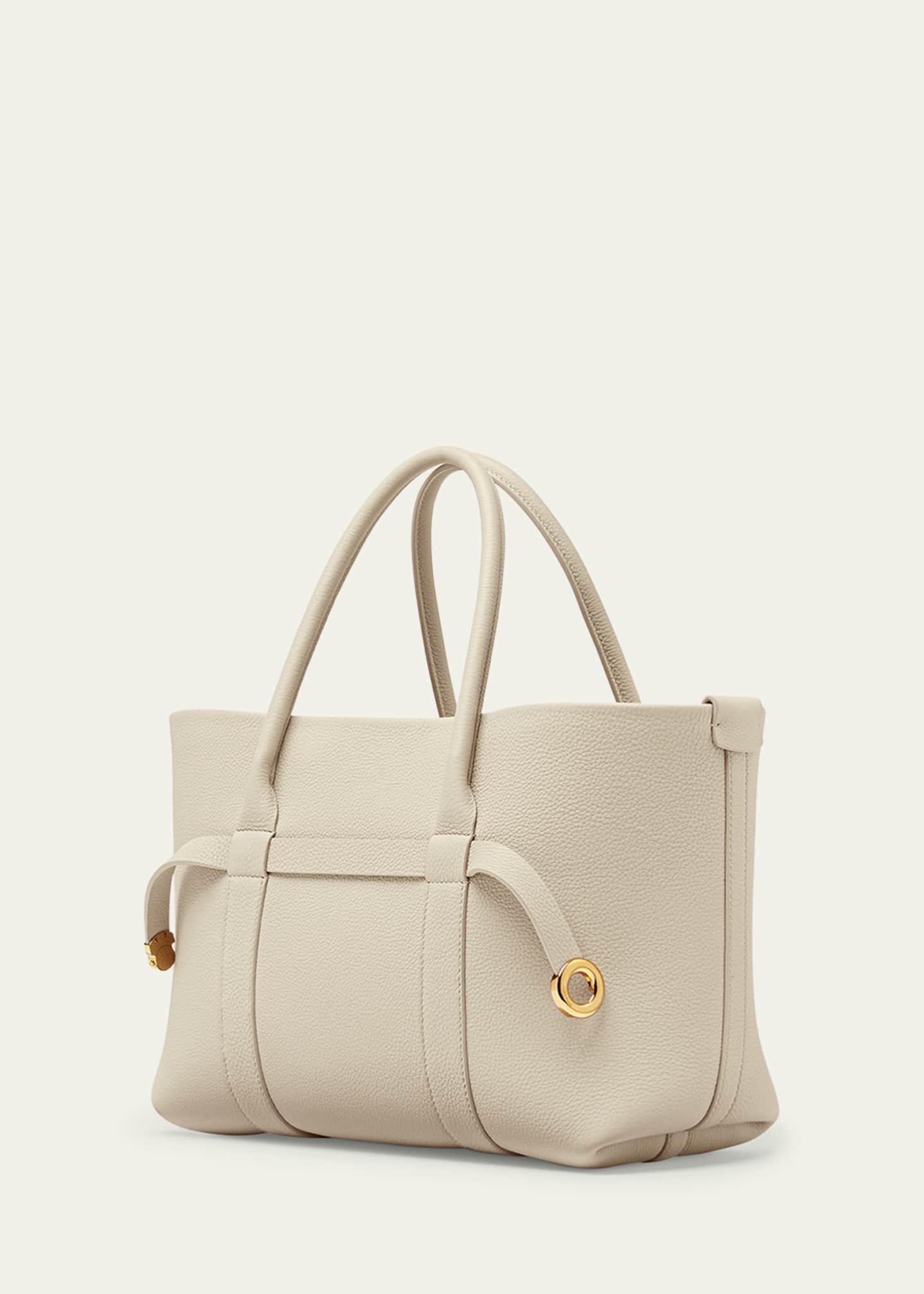 Loro Piana Ghiera Small Leather Shopper Tote Bag Image 3 of 5
