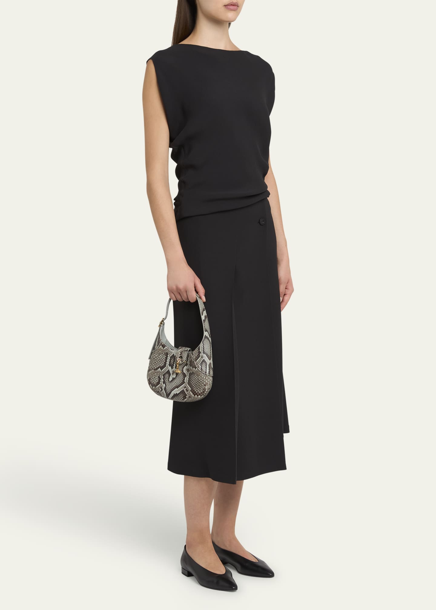 Loro Piana Bobbin Mini Python Shoulder Bag - Bergdorf Goodman