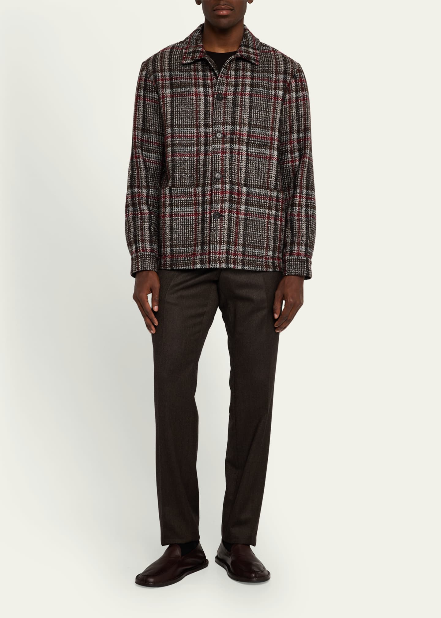 Baldassari Men's Plaid Chore Jacket Image 2 of 5
