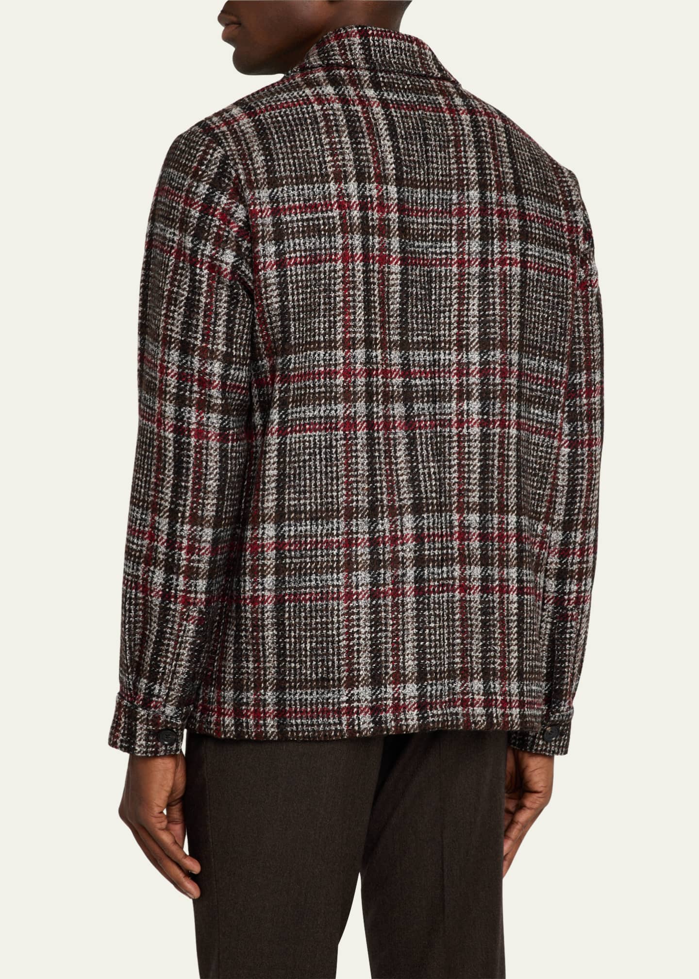 Baldassari Men's Plaid Chore Jacket Image 3 of 5