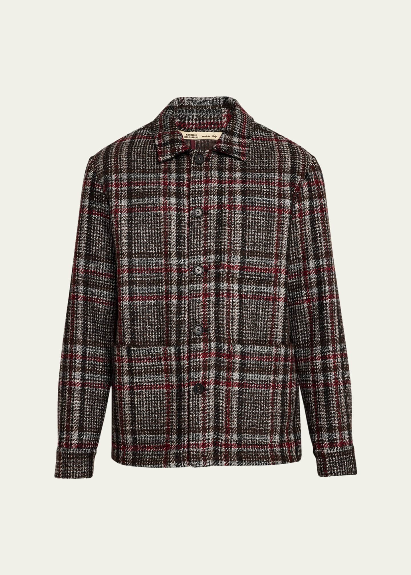 Baldassari Men's Plaid Chore Jacket Image 1 of 5