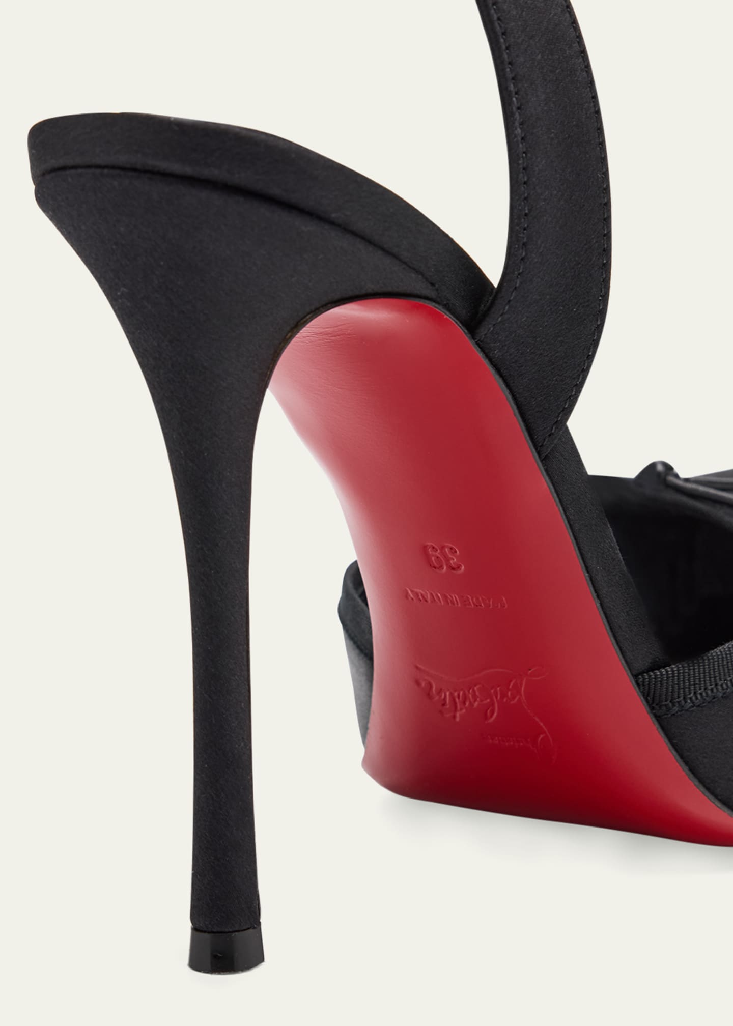 Cassia Silk Ankle-Tie Red Sole Pumps