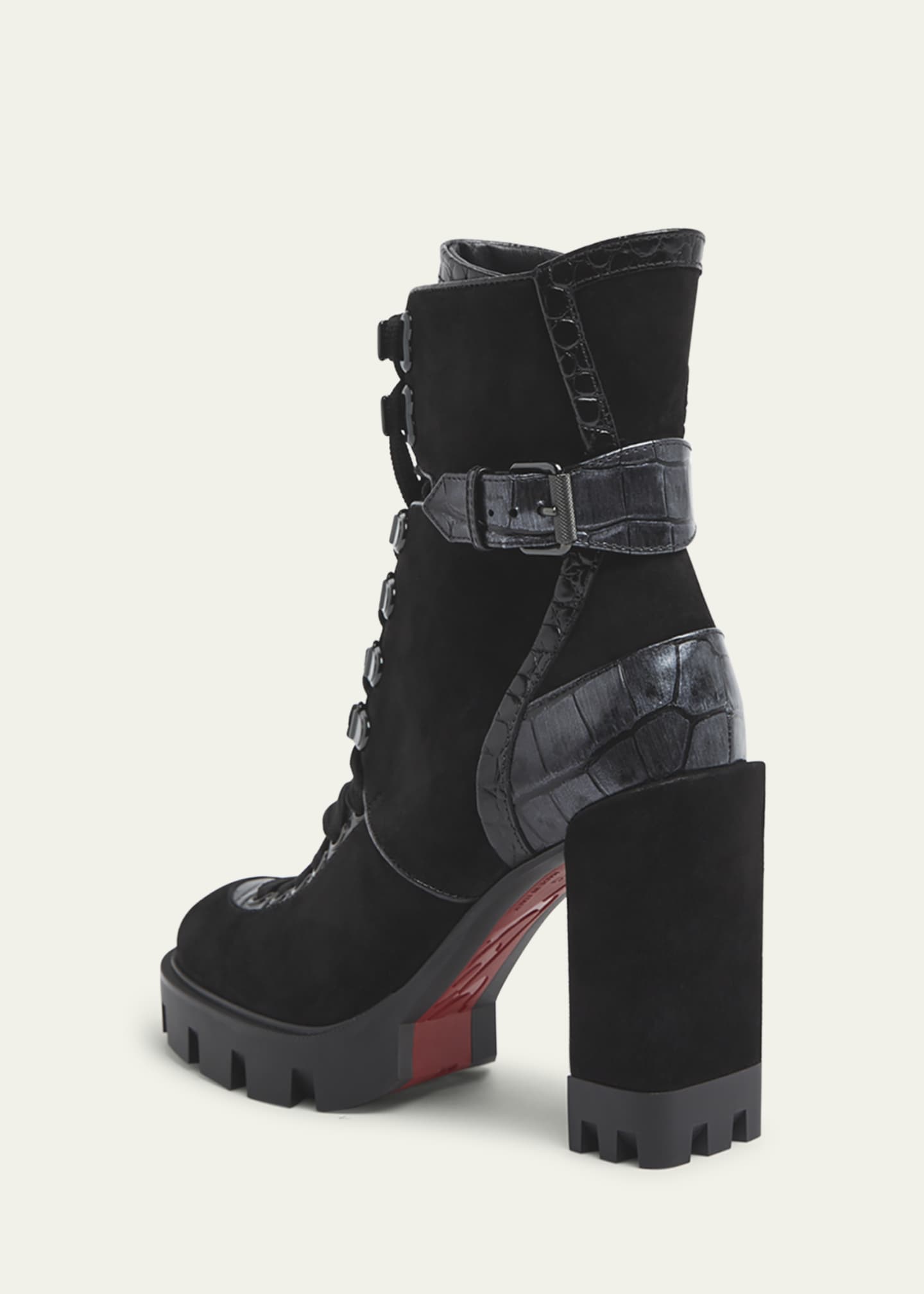 Christian Louboutin Macademia Black Womens Shoes Size 37.5