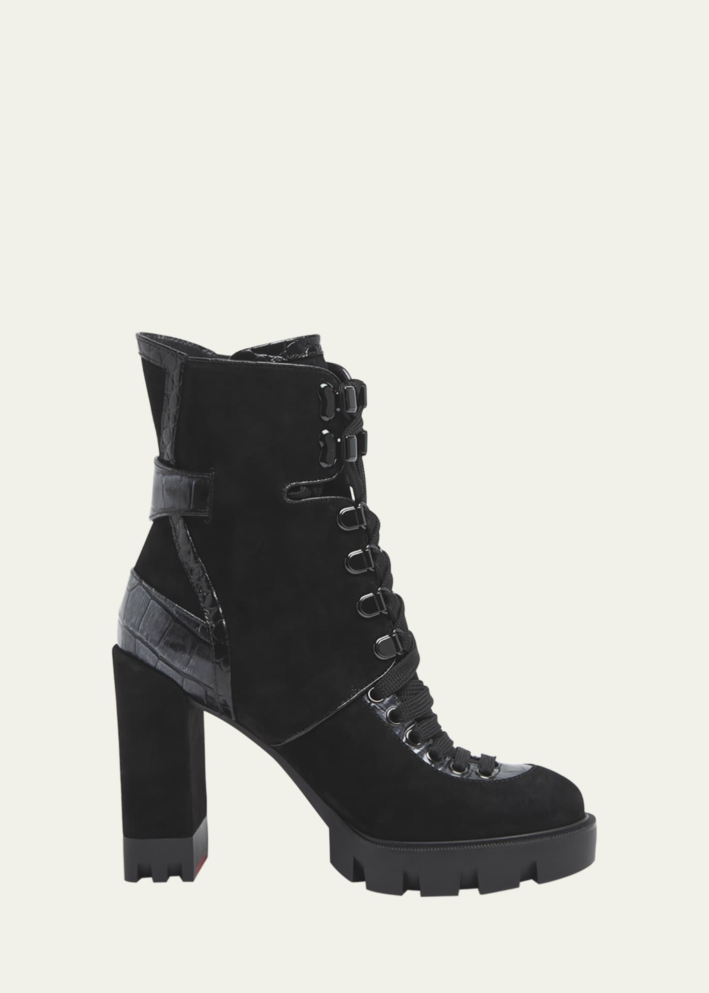 Christian Louboutin Women s Macademia Bootie Black Ankle Boots 8