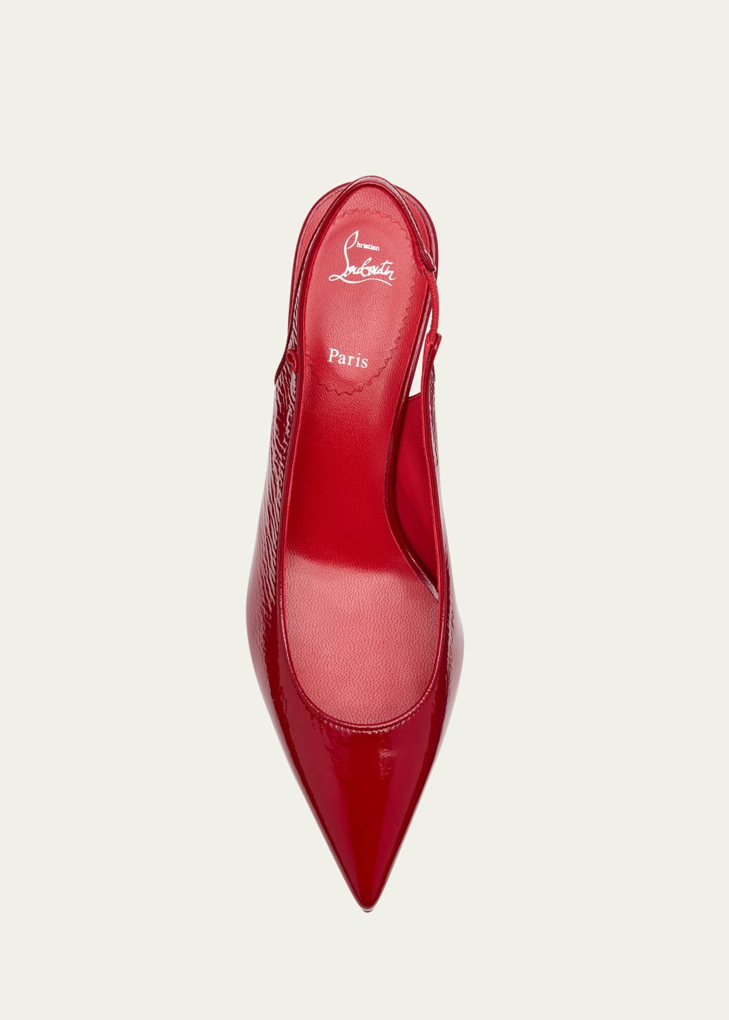 Christian Louboutin Sporty Kate Patent Red Sole Slingback