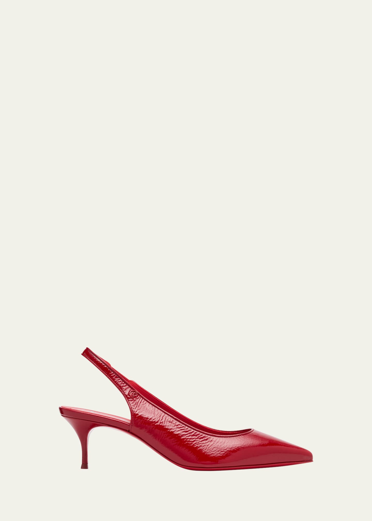 Christian Louboutin Sporty Kate Patent Red Sole Slingback