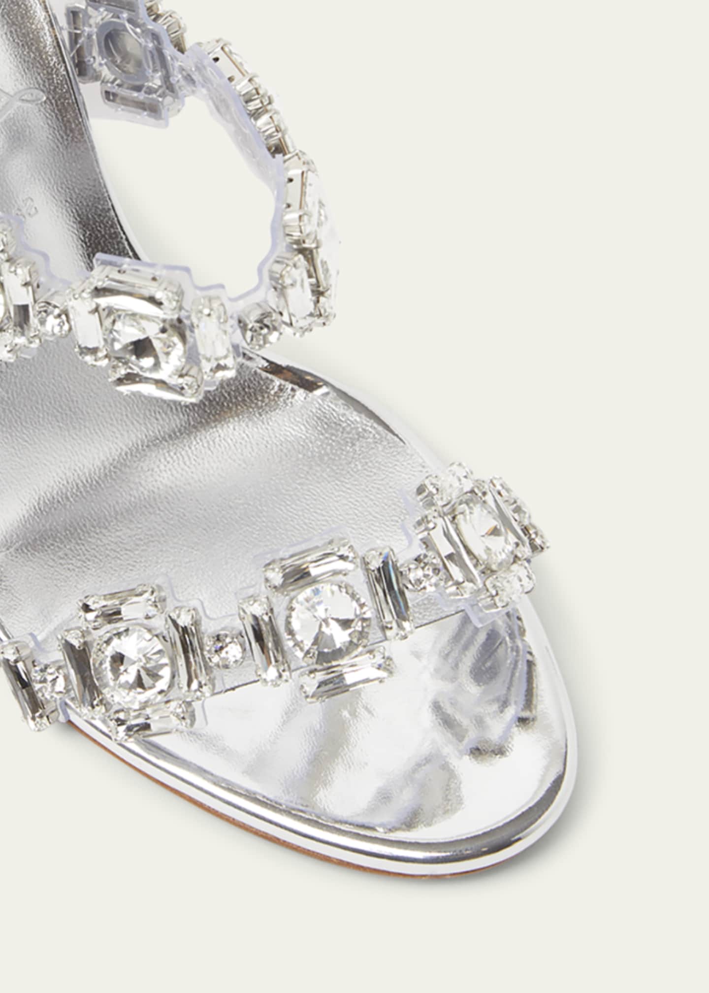 Christian Louboutin Just Jewel Clear Red Sole Slide Sandals Image 5 of 5
