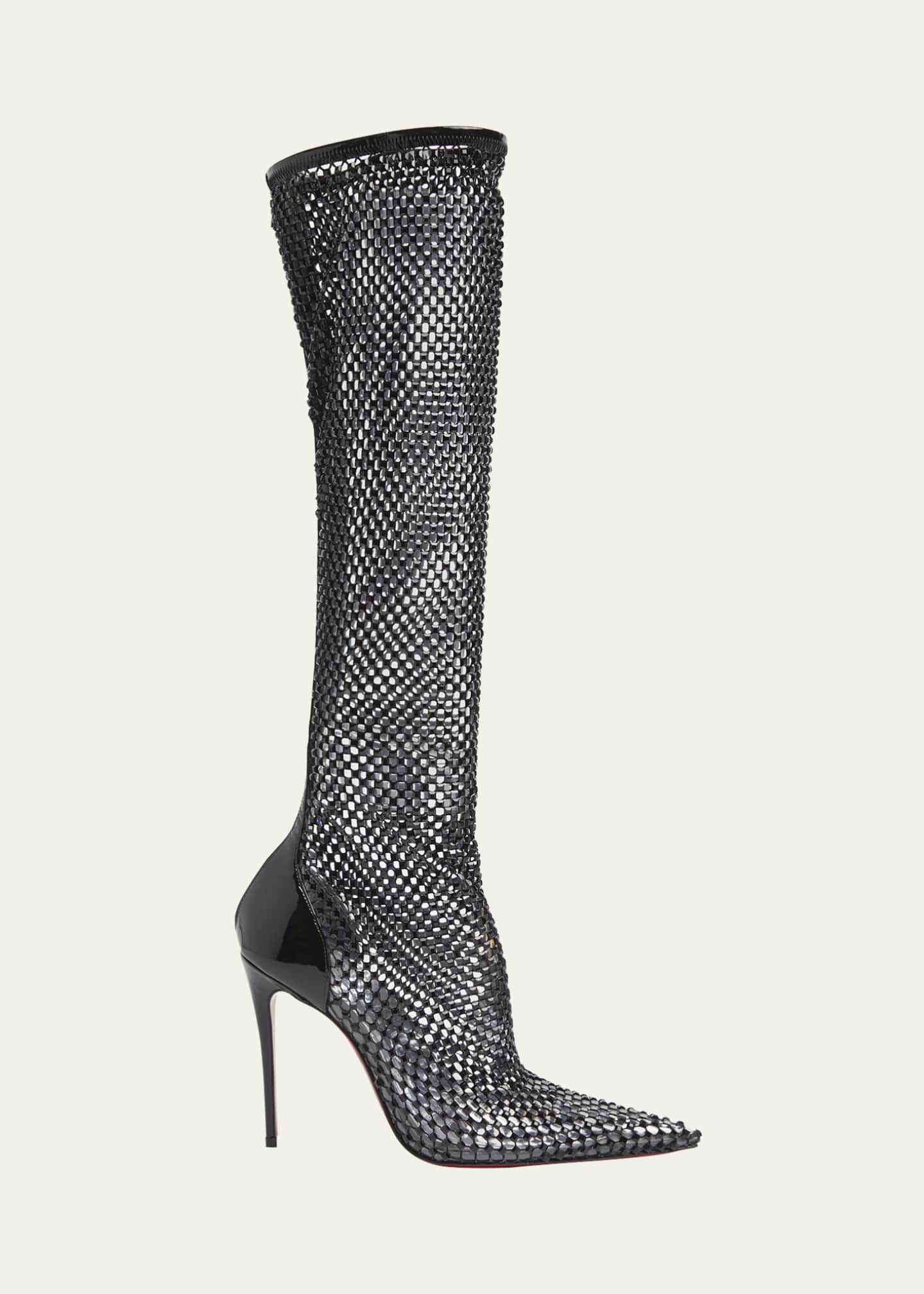 Louboutin snakeskin boots discount