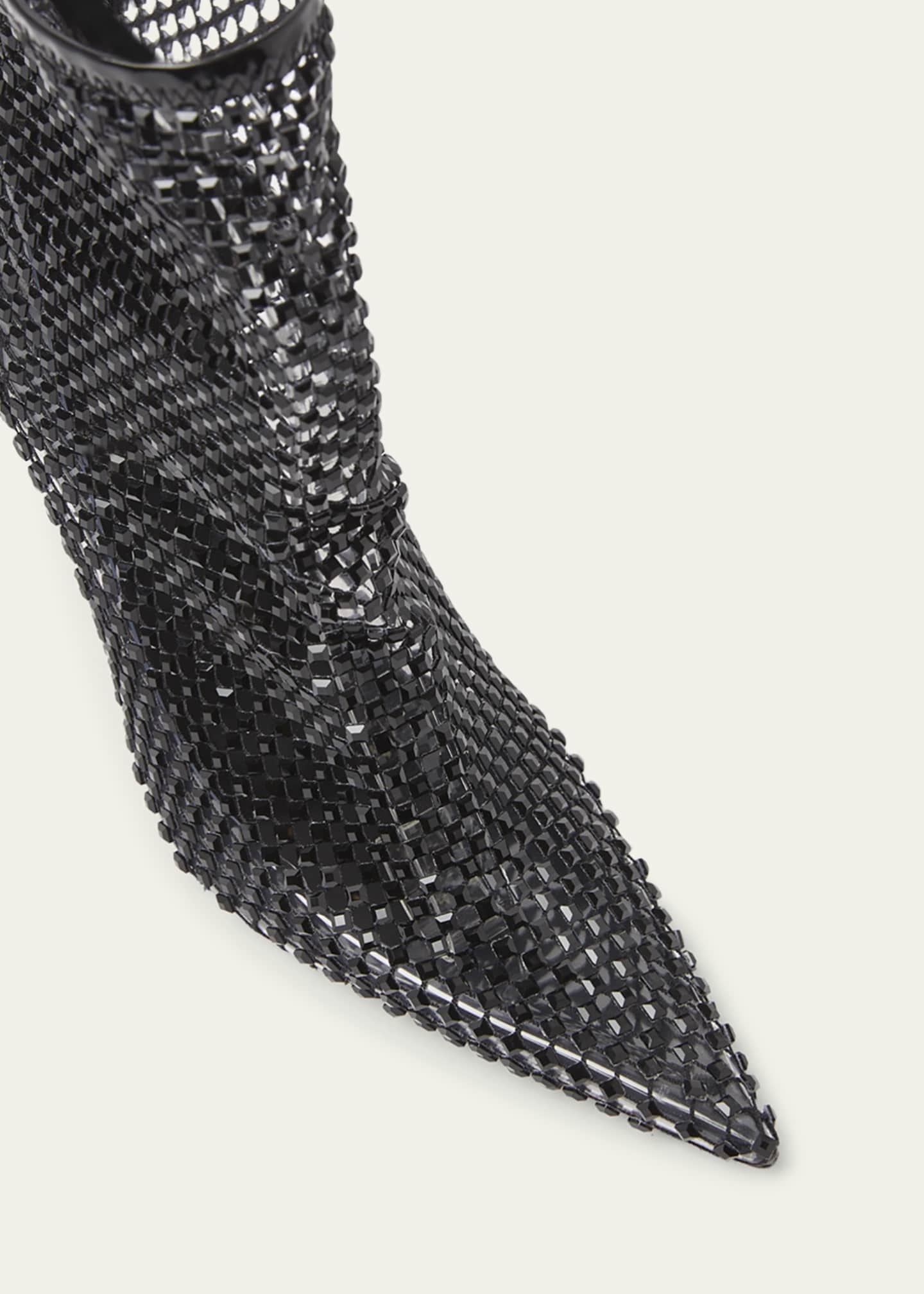 Christian Louboutin Kate Max Mesh Red Sole Stiletto Booties Image 5 of 5