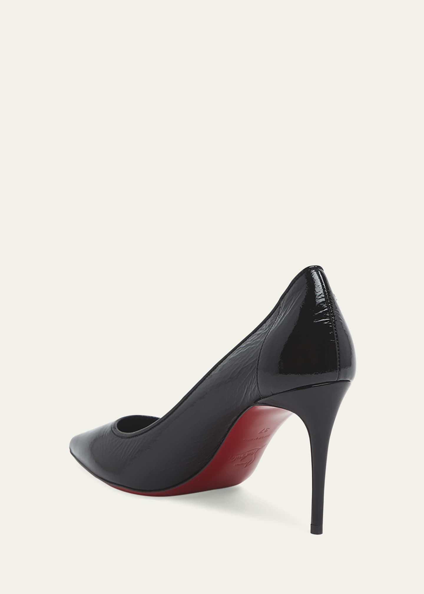Christian Louboutin Sporty Kate Patent Red Sole Pumps Image 4 of 6