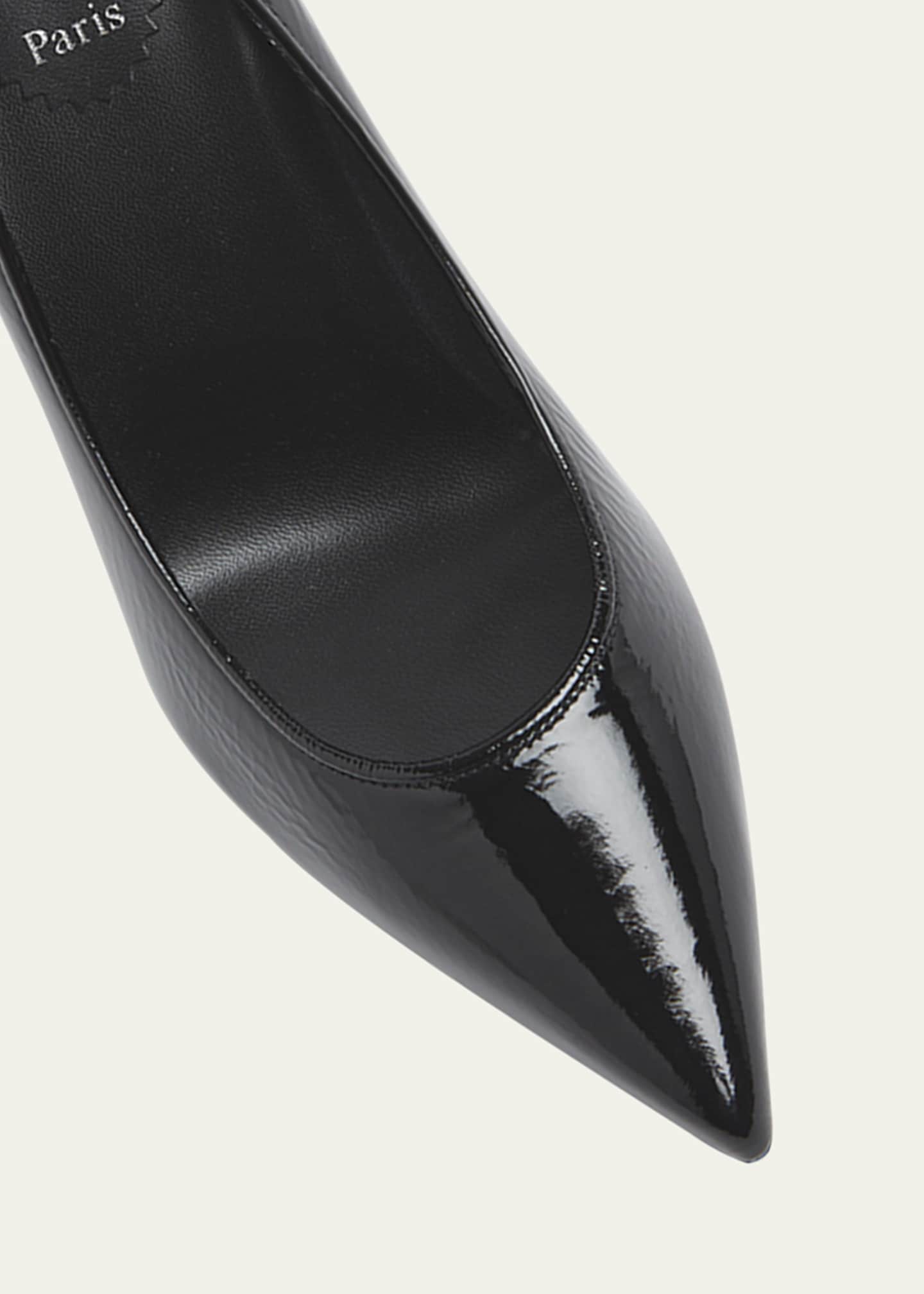 Christian Louboutin Sporty Kate Patent Red Sole Pumps Image 5 of 6