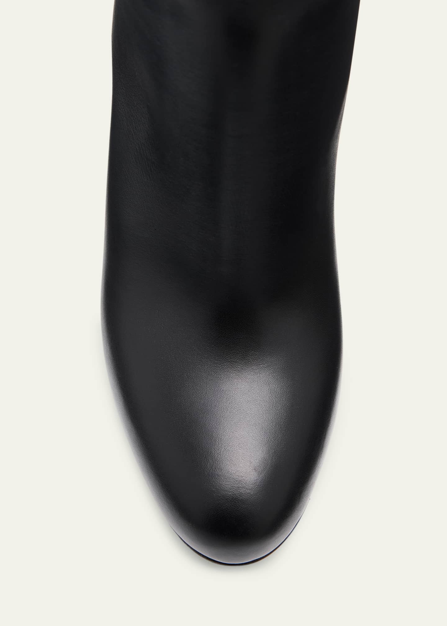 Christian Louboutin Loo Leather Red Sole Knee Boots Image 6 of 6