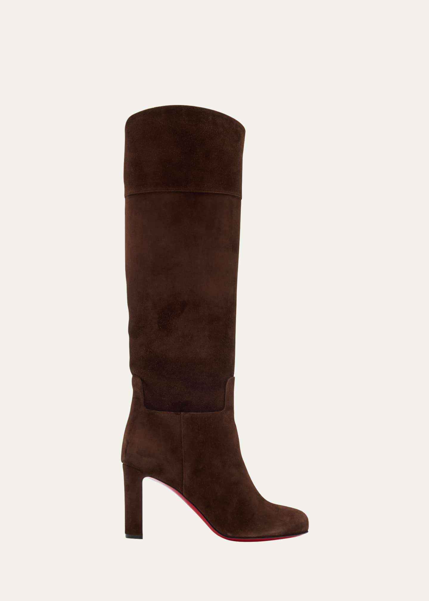 Christian Louboutin Women s Loo Botta Suede Knee Boots