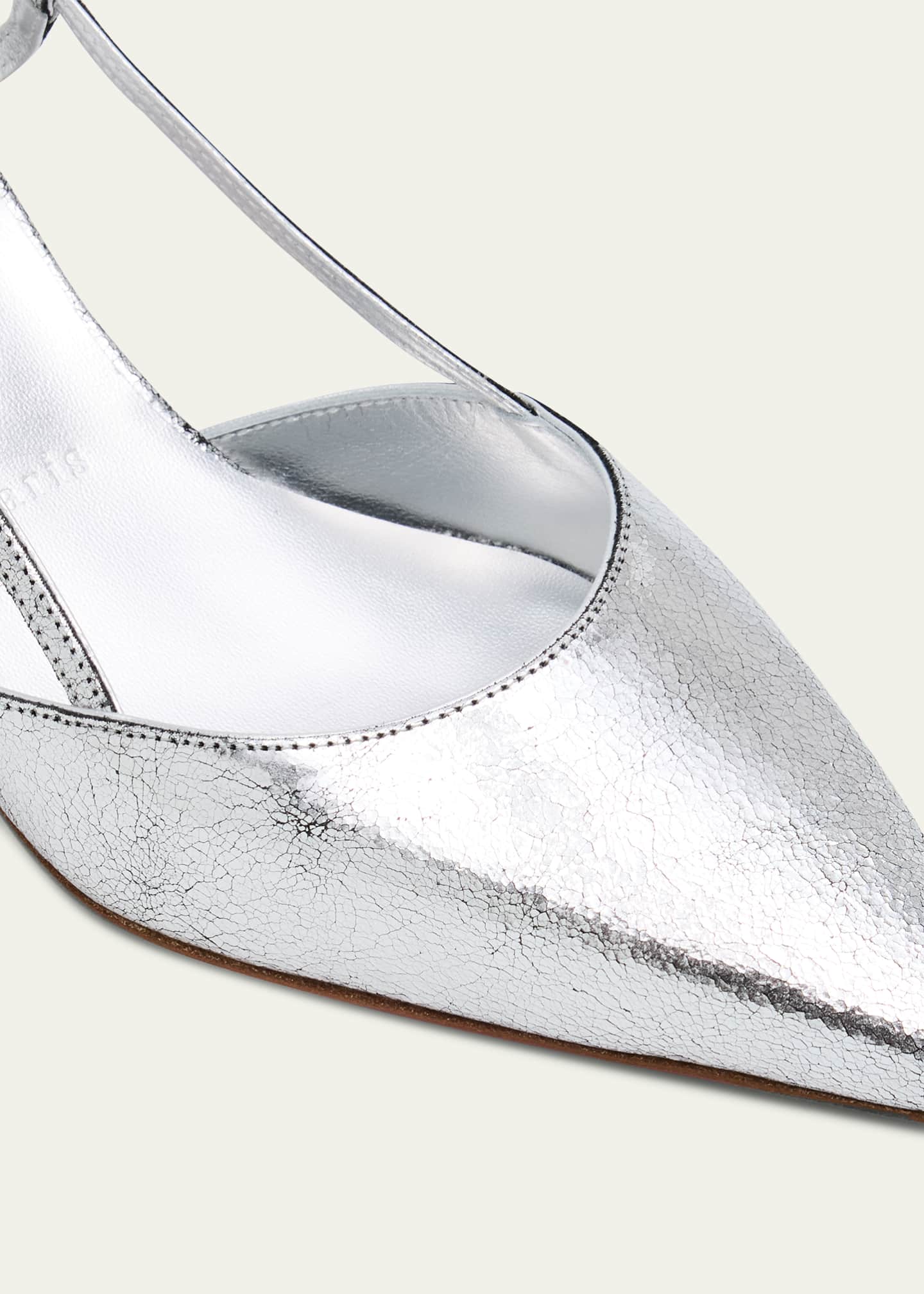 Christian Louboutin Condoroline Metallic Red Sole Slingback